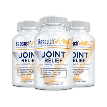 Research Verified Joint Support - Glucosamine, MSM, Turmeric, Boswellia, BioPerine - Vegan - 270 Capsules - 3 Month Supply Research Verified uk supplements