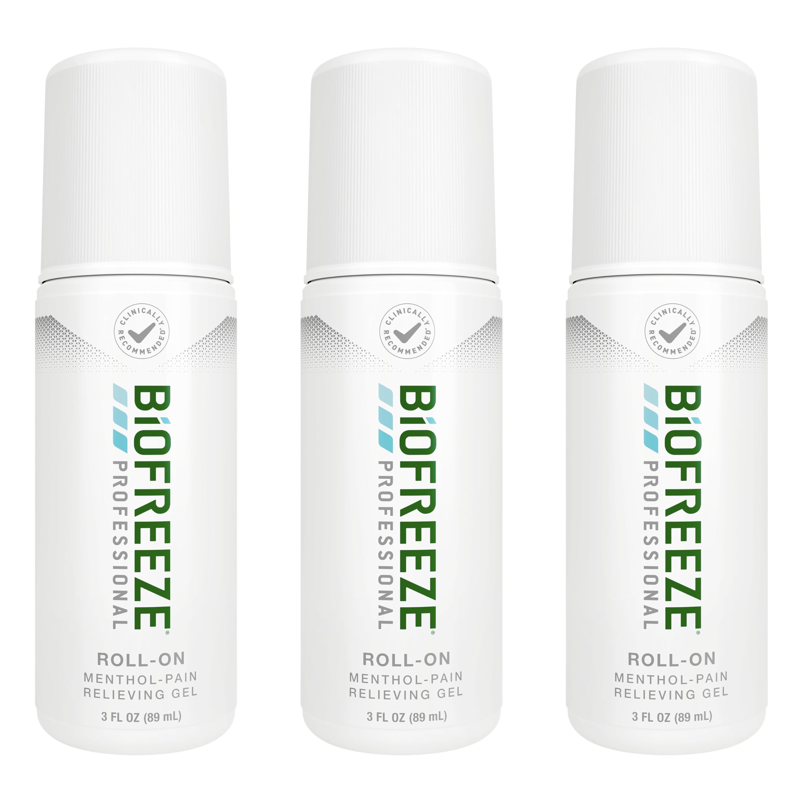 Biofreeze Professional Pain Relief Roll On, Travel Size Arthritis Discomfort Reliever, Fast Acting & Long Lasting Formula, Cooling Menthol Gel 3 Fl Oz (Pack of 3) Biofreeze uk supplements