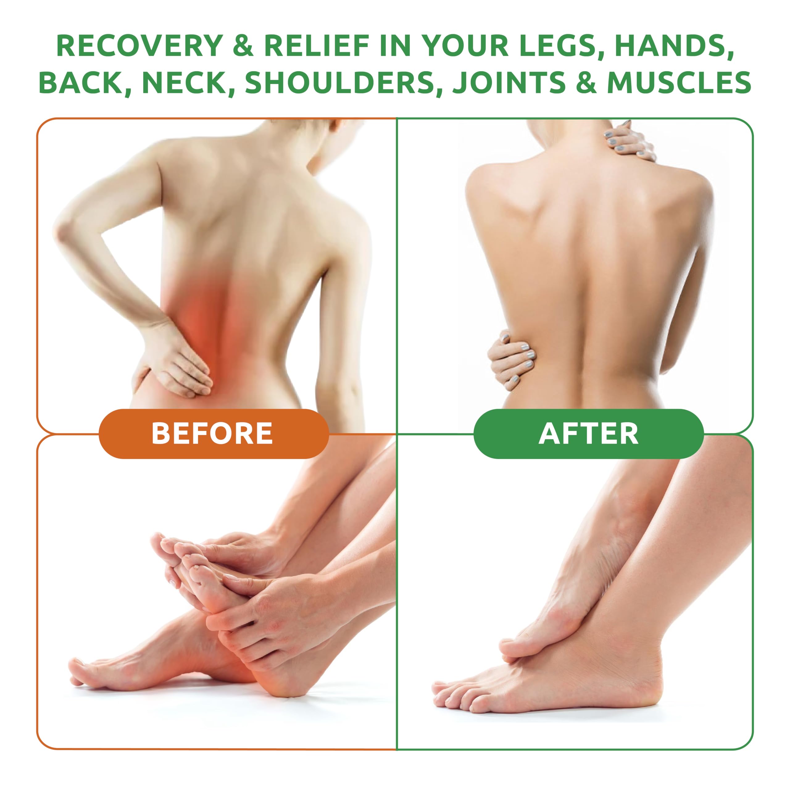 SaluVera Neuropathy Pain Relief Cream - Maximum Strength Nerve Pain Reliever for Foot, Toes, Hands, Legs with Aloe Vera, Arnica, MSM Vitamin B6, and Menthol for Fast-Acting Relief 3oz SaluVera uk supplements