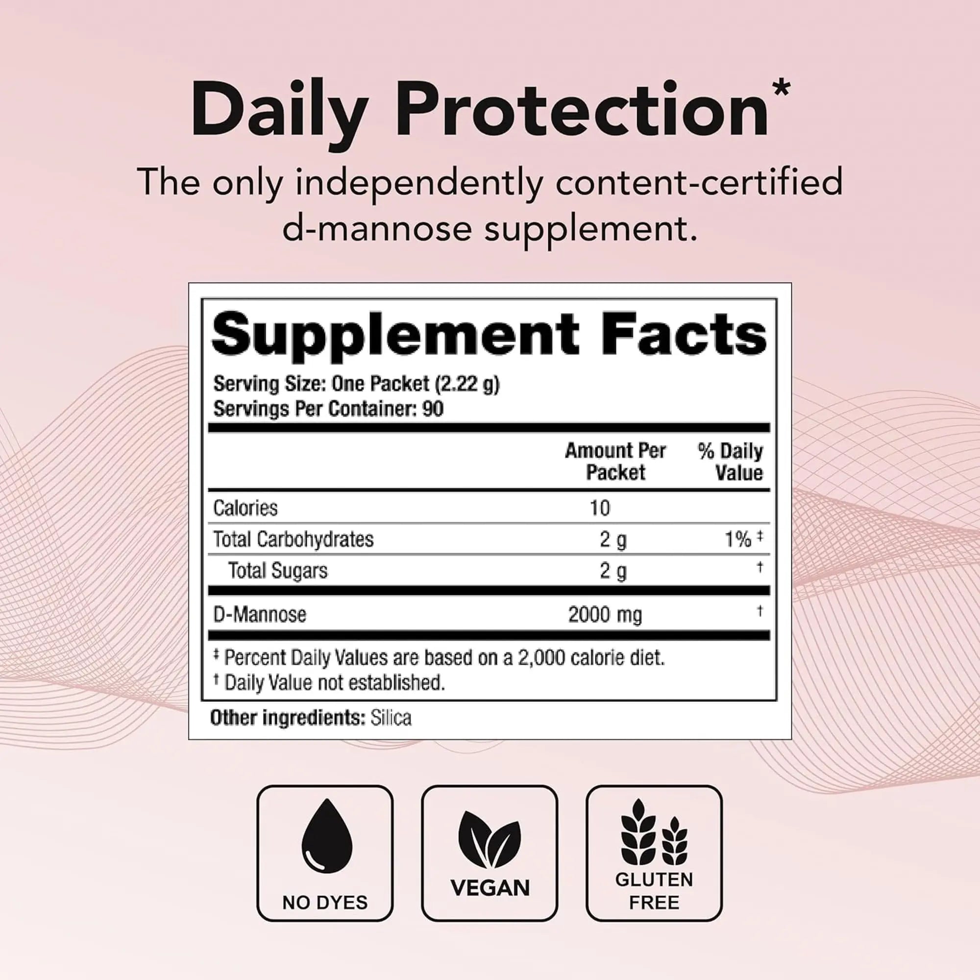 Theralogix Mannose One D-Mannose Powder - 90-Day Supply - Supports Urinary Tract Health with 2,000 mg D-Mannose* - NSF Certified - 90 Packets Theralogix uk supplements