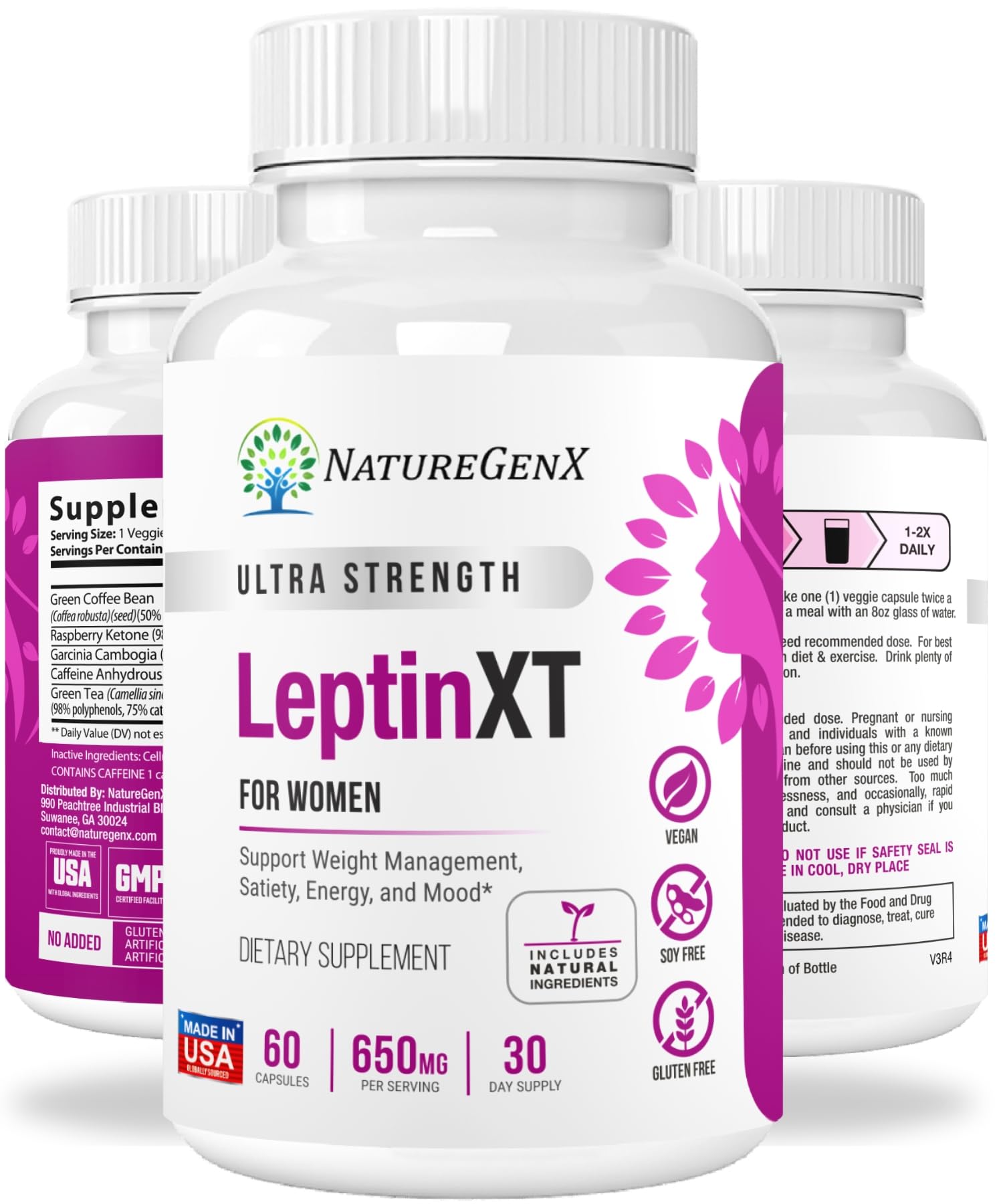 NatureGenX LeptinXT - Leptin Supplements for Weight Loss for Women - Extra Strength NatureGenX uk supplements