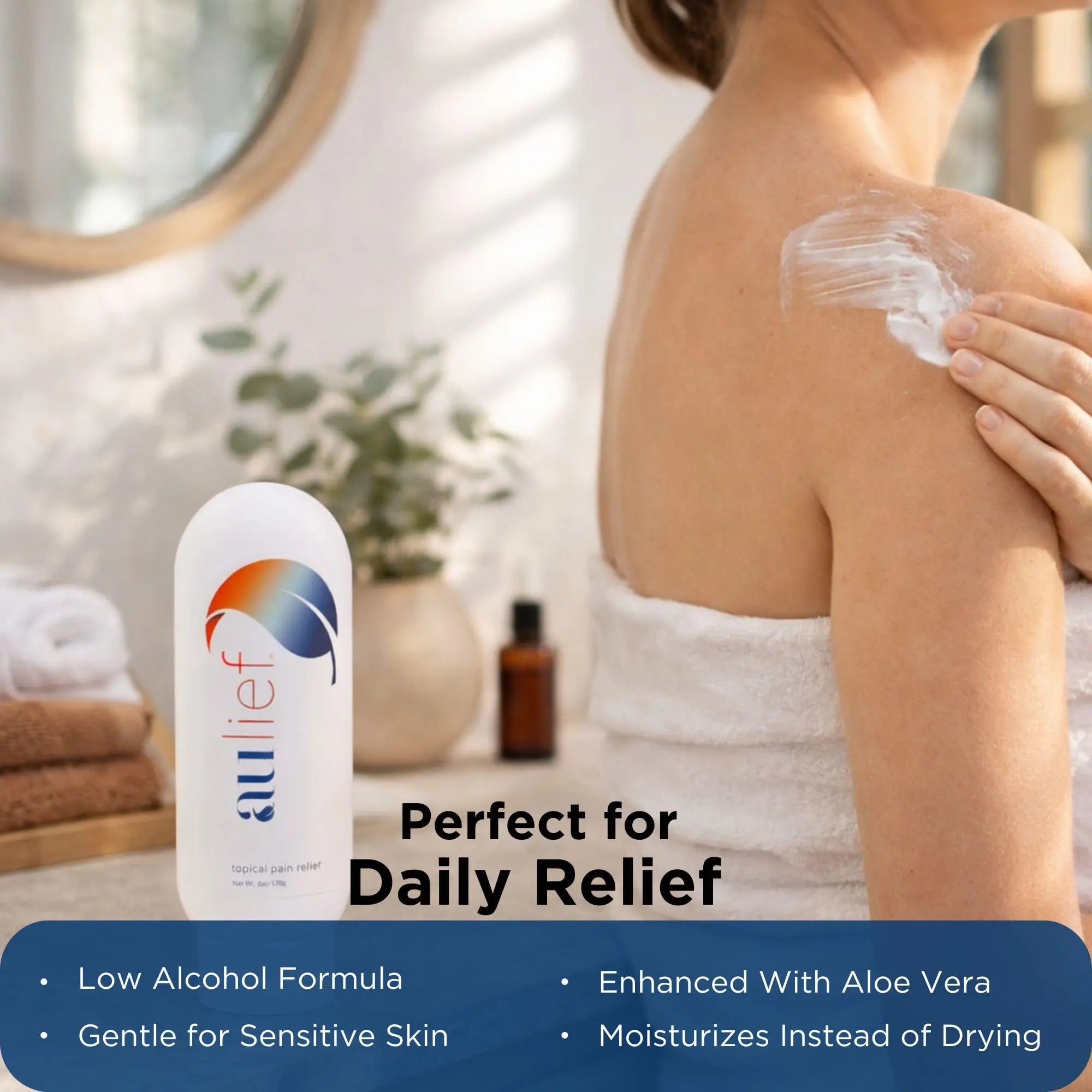 China-Gel Aulief Pain Relief Cream Arthritis & Muscle Rub for Sore Muscles & Joint Pain, Neck, Knee & Back Aches, Premium Mint Green Topical Gel, 8 oz Jar China-Gel uk supplements