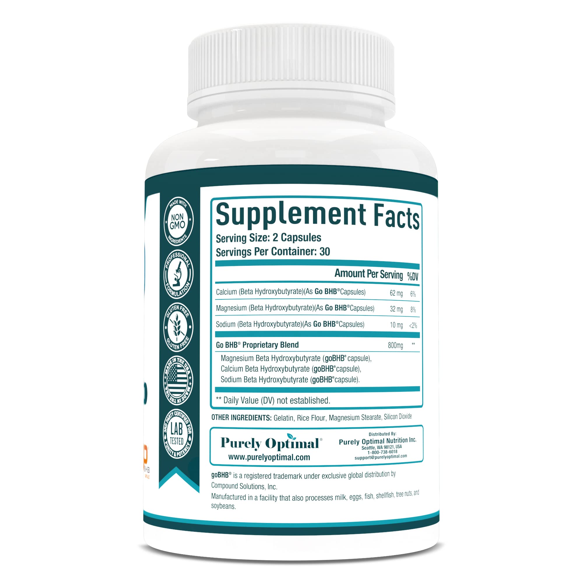 Purely Optimal Keto BHB Exogenous Ketones Supplement - Keto Diet Pills for Ketosis Purely Optimal uk supplements