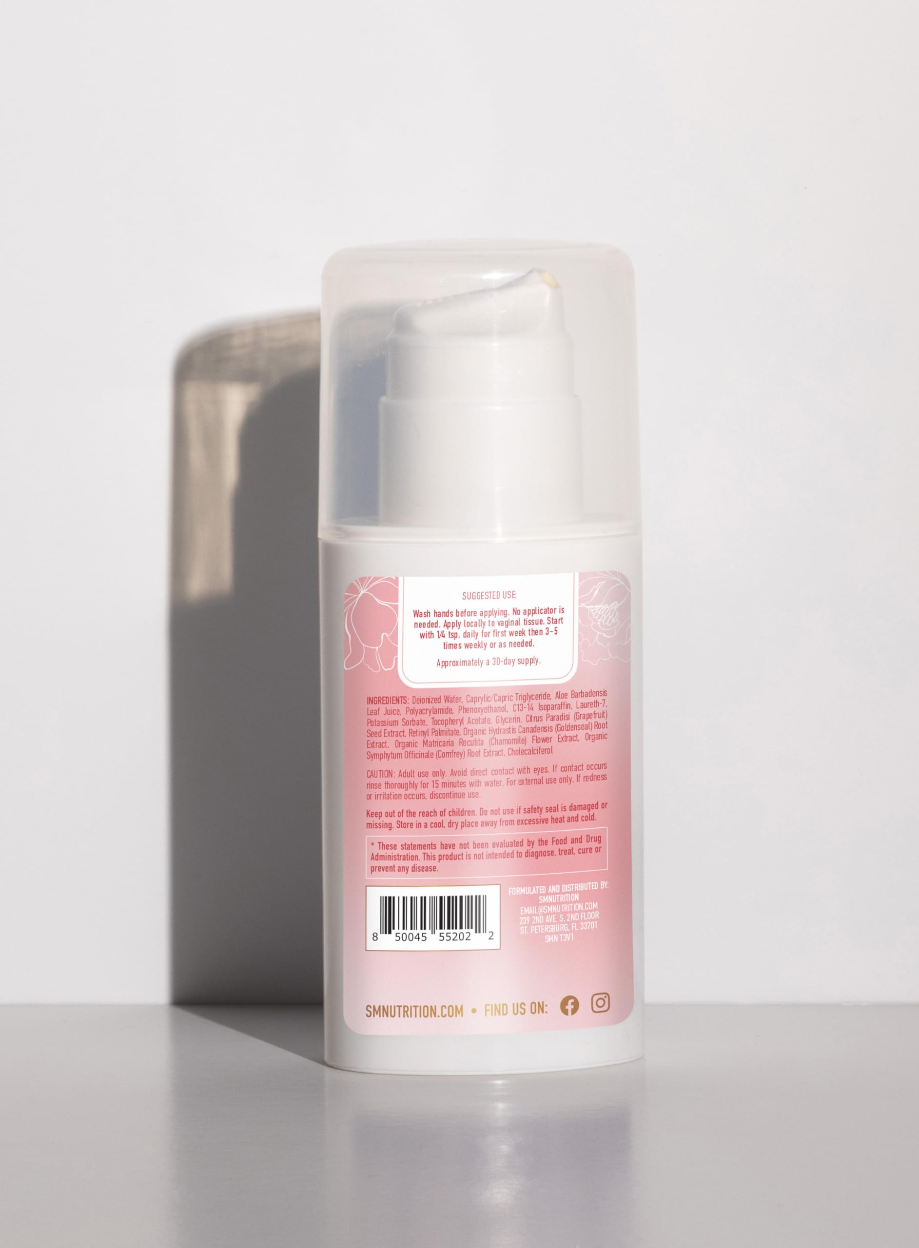 Vulva Rescue Moisturizer Cream | 3oz. PUMP | Soothes Vaginal Itch & Dryness | No Estrogen or Fragrance SMNutrition uk supplements