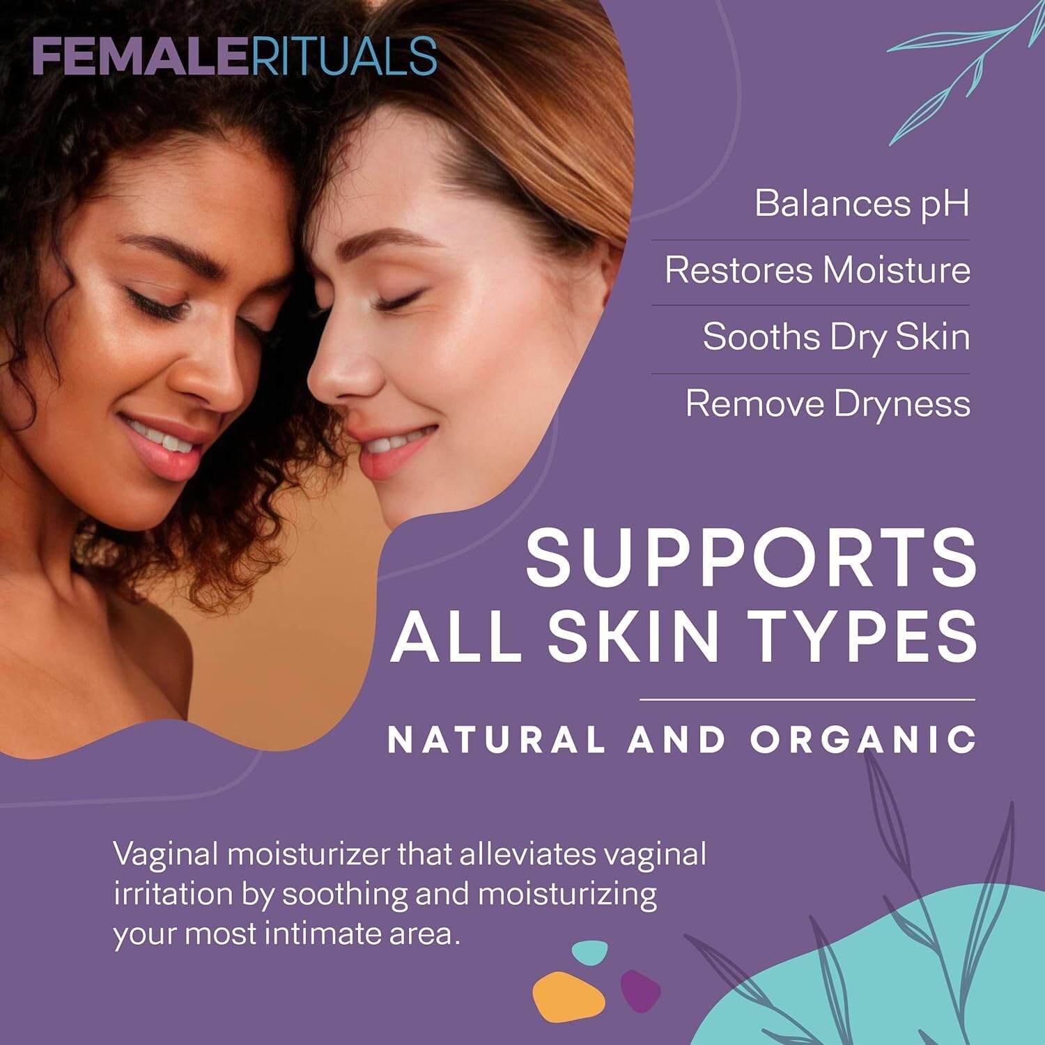 FEMALE RITUALS Vulva Moisturizing Cream - Vulva Care Balm - Clinically Tested Vaginal Moisturizer FEMALE RITUALS uk supplements