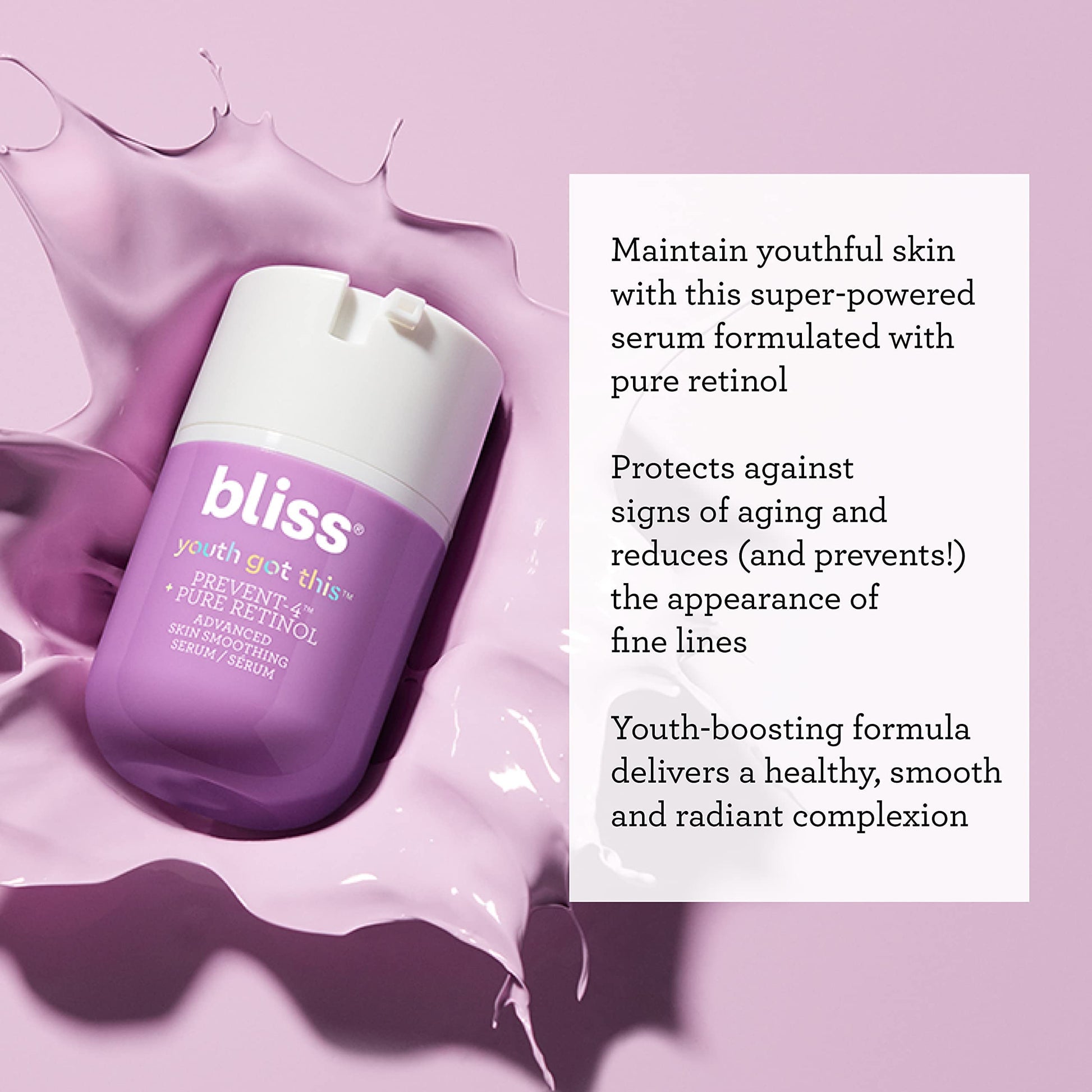 Bliss Youth Got This™ Prevent-4™ + Pure Retinol - 0.67 Fl Oz - Advanced Skin Bliss uk supplements