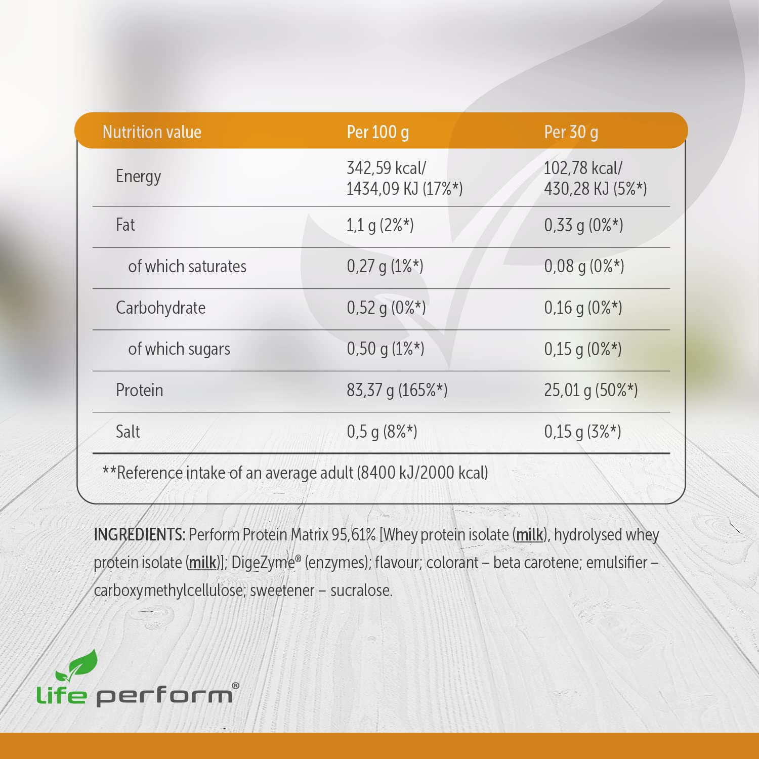 Protein Perform Whey Isolate & Hydrolysate Powder | Naturally Occurring Glutamine and Amino Acids Life Perform uk supplements