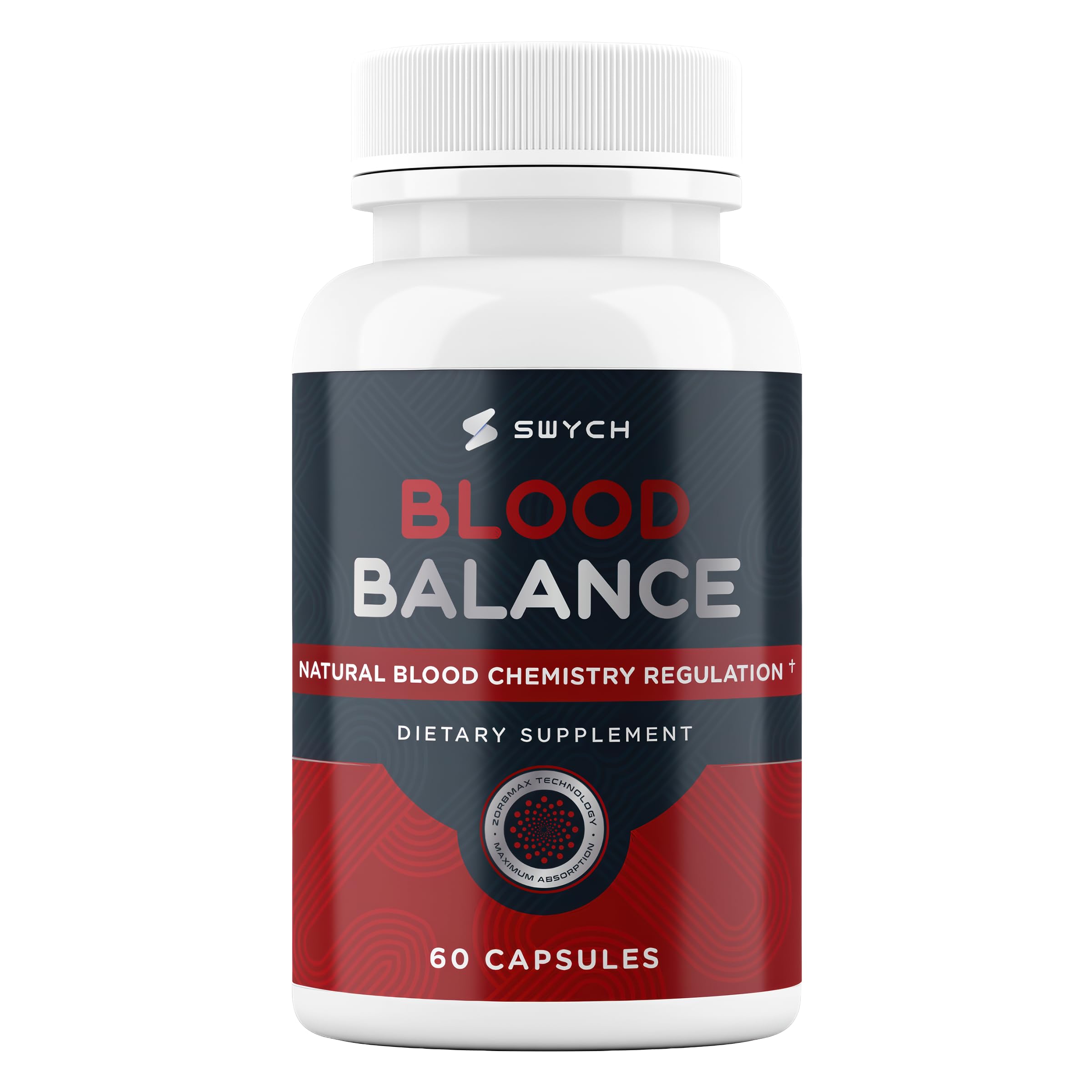 Blood Balance Supplement for Healthy Blood Support, Circulation, Metabolism & Vitality | Energy Formula with Premium Ingredients | Holistic Products to Support Cardiovascular Function – 60 Capsules SWYCH uk supplements