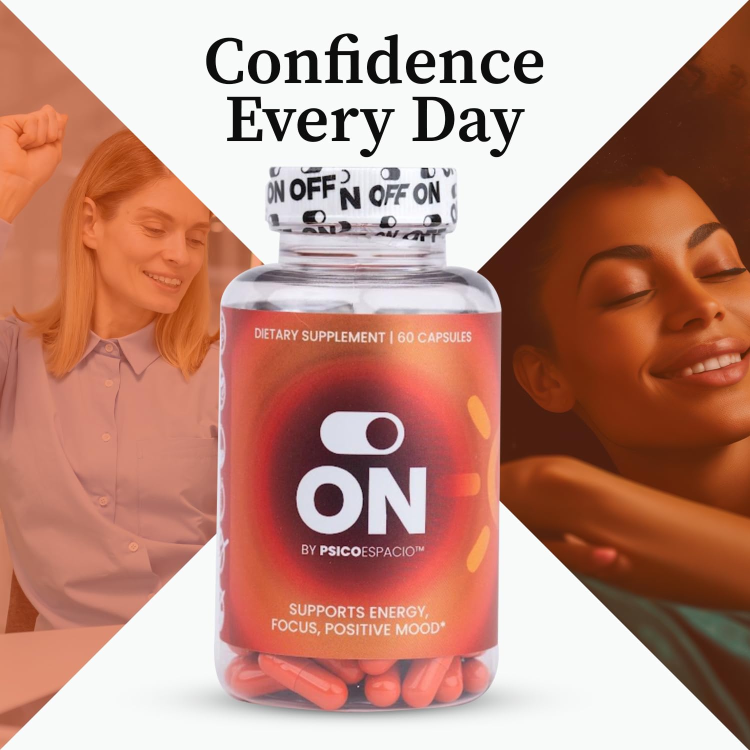 PSICÓESPACIO ON & Off Day & Night Supplement Bundle – Natural Energy with Ashwagandha + Sleep Aid with Melatonin & L-Theanine for Adults, Focus, Relaxation & Mood Support, 60 Count Each OFF BY PSICOESPACIO uk supplements