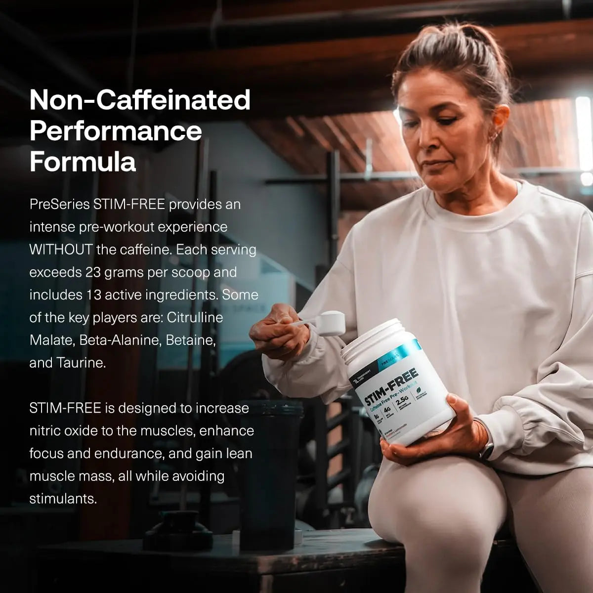 Transparent Labs Stim-Free Pre-Workout - Caffeine & Stim Free Pre Workout Powder for Men and Women with Beta Alanine Powder, Citrulline Malate, & elevATP - 30 Servings, Strawberry Lemonade Transparent Labs uk supplements