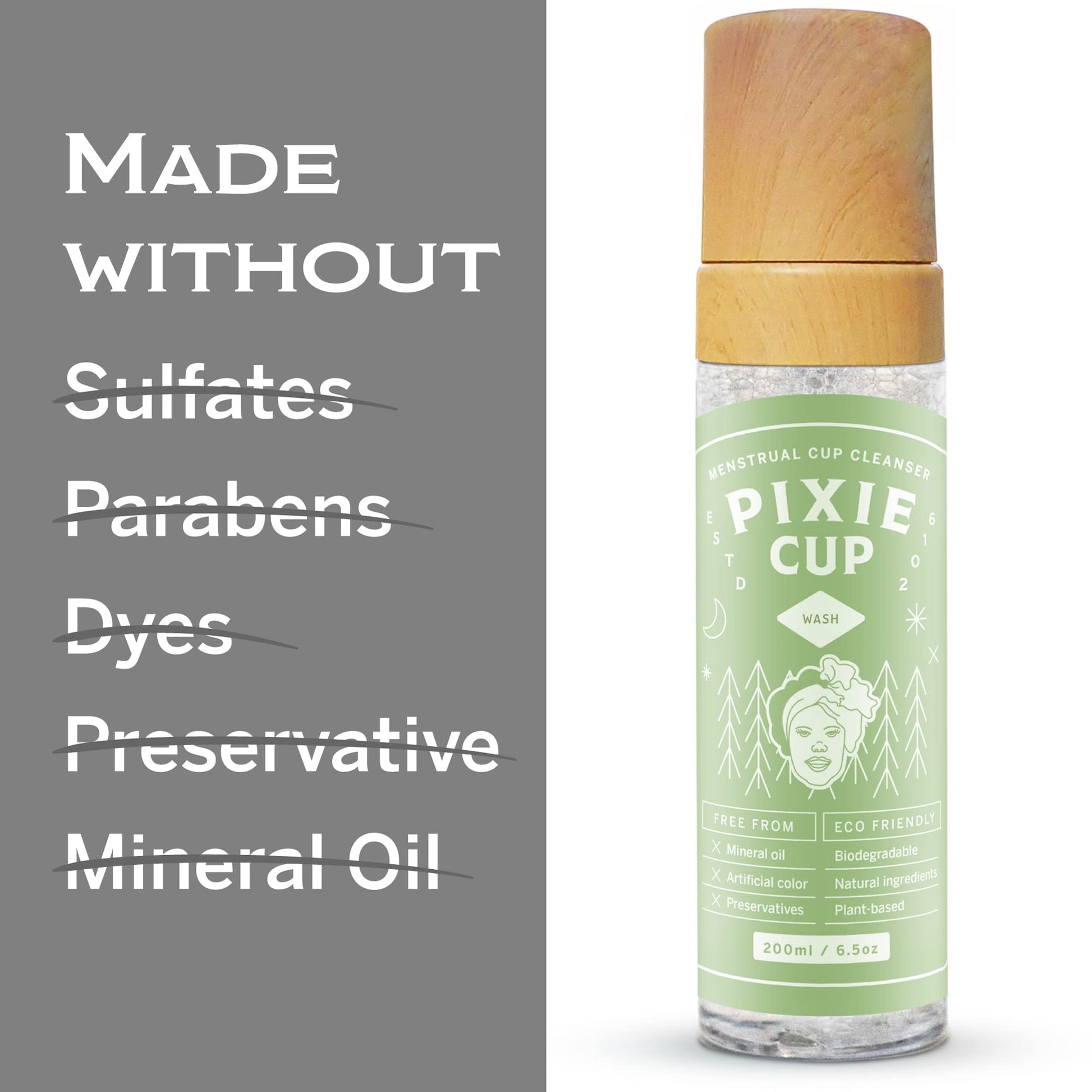 Pixie Menstrual Cup Cleaner Wash + Foaming Dispenser + More Wash in Bottle Than Any Other Brand Pixie Cup uk supplements