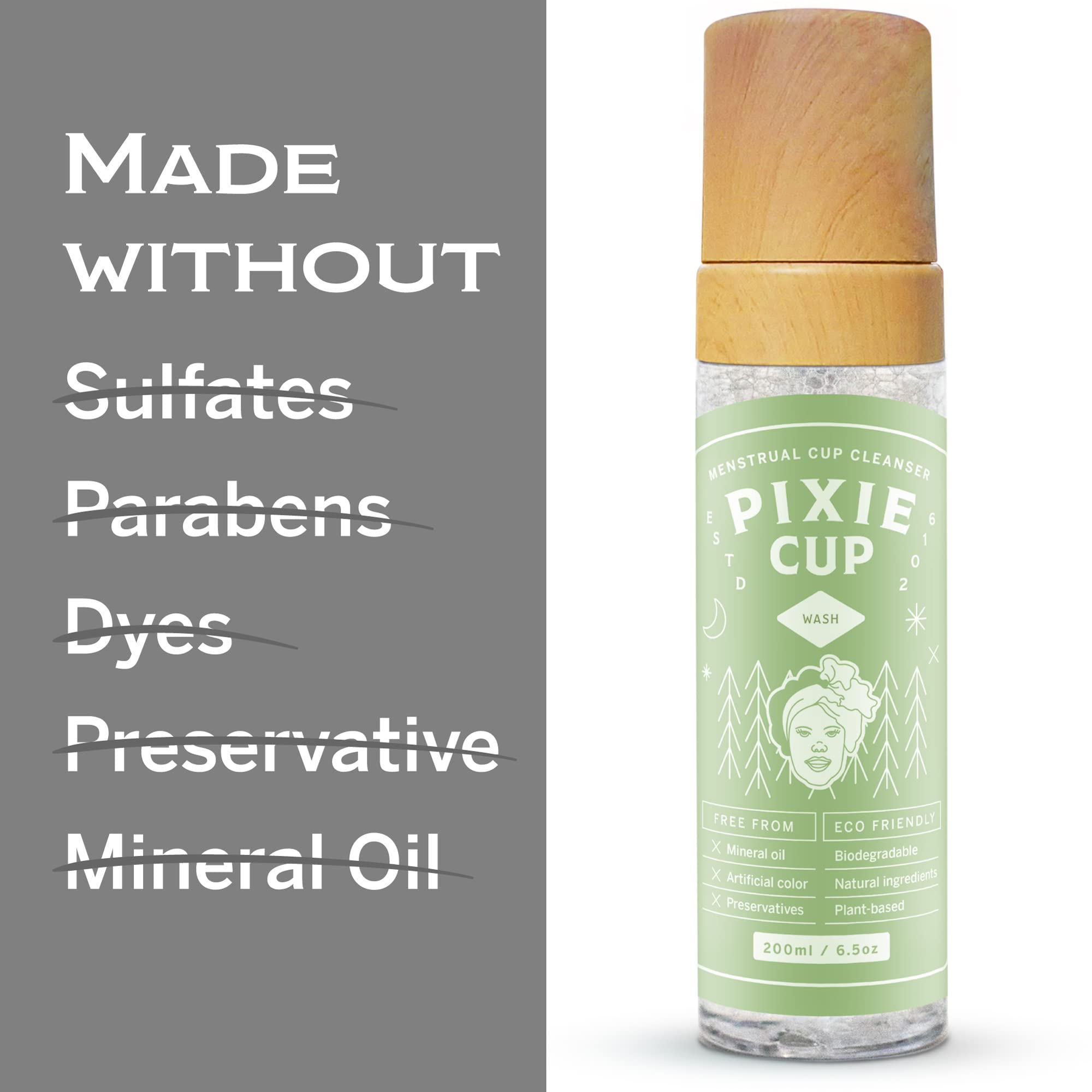 Pixie Menstrual Cup Cleaner Wash + Foaming Dispenser + More Wash in Bottle Than Any Other Brand Pixie Cup uk supplements