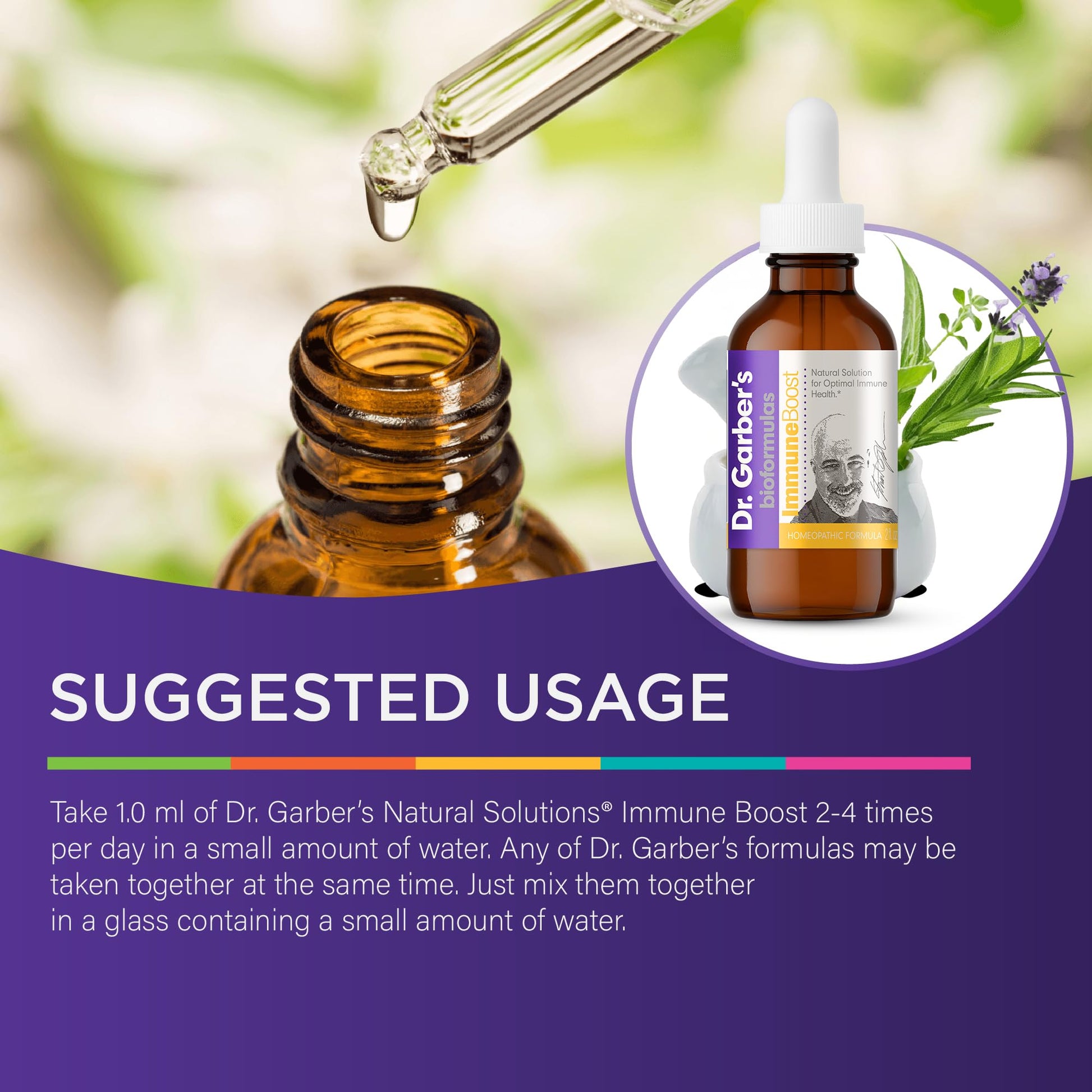 Dr. Garber's Natural Solutions Immune Boost Health Oral Drops - Gemmotherapy Liquid Supplement to Strengthen Immunity, Support Immune System, Increase Resistance, & Contains Antioxidants - 60ml DR.GARBER'S uk supplements