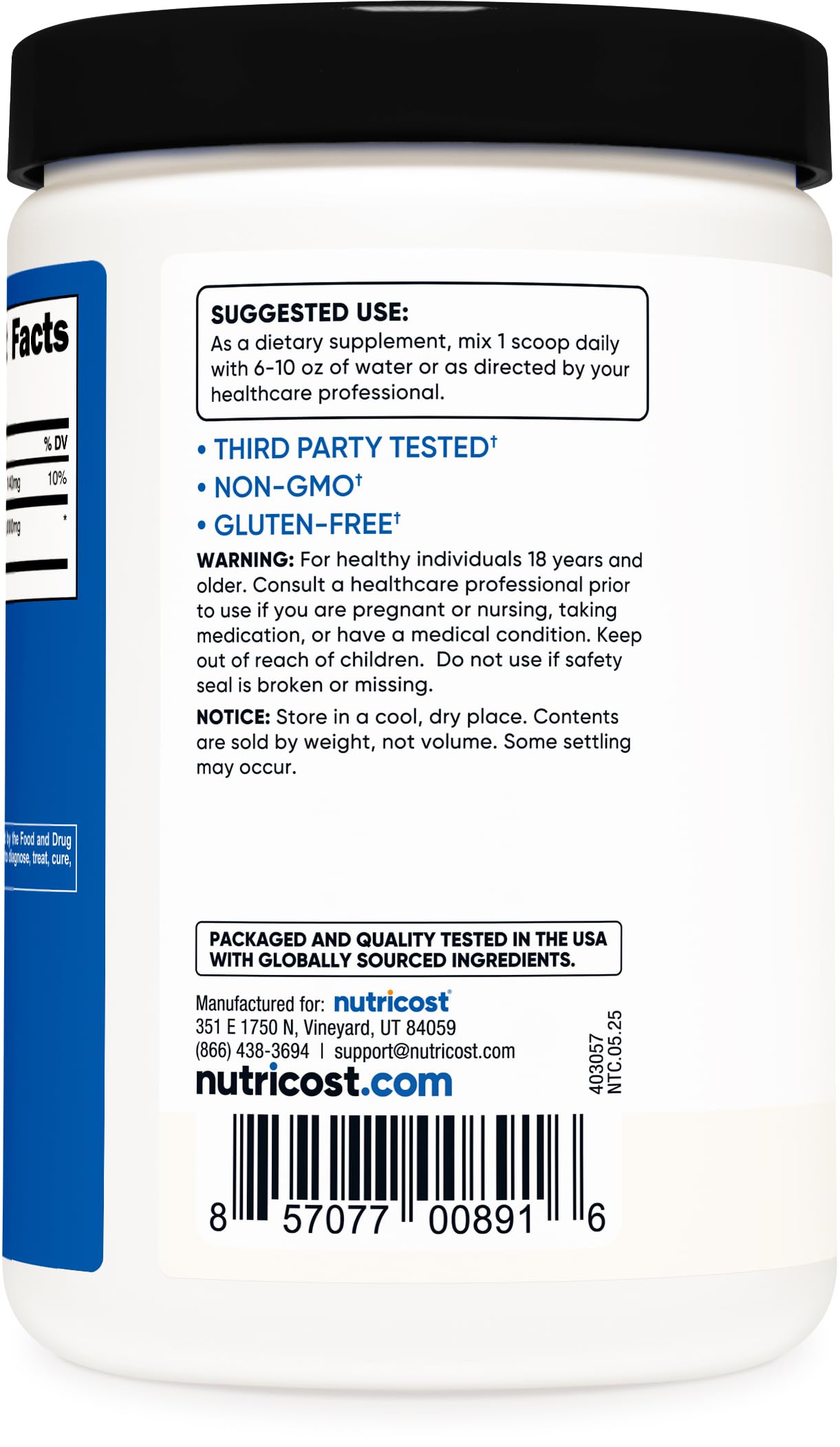 Nutricost HMB Powder (Beta-Hydroxy Beta-Methylbutyrate) 250 Grams - Gluten Free & Non-GMO Nutricost uk supplements