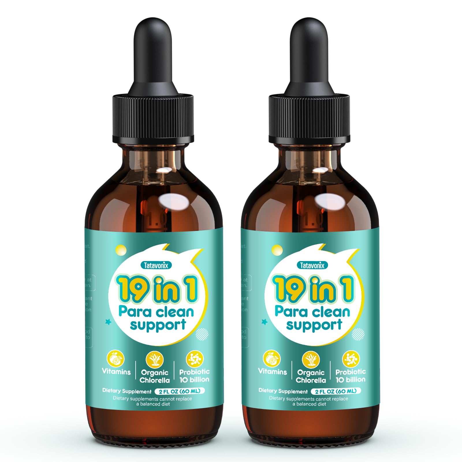 Tatavonix 19 in 1 Herbal Gut Cleanse Drops – Wormwood, Black Walnut, Chlorella 250mg, 10B Probiotics, Clove & Oregano – Liquid Detox Support for Adults & Kids, Alcohol-Free, 4oz Tatavonix uk supplements
