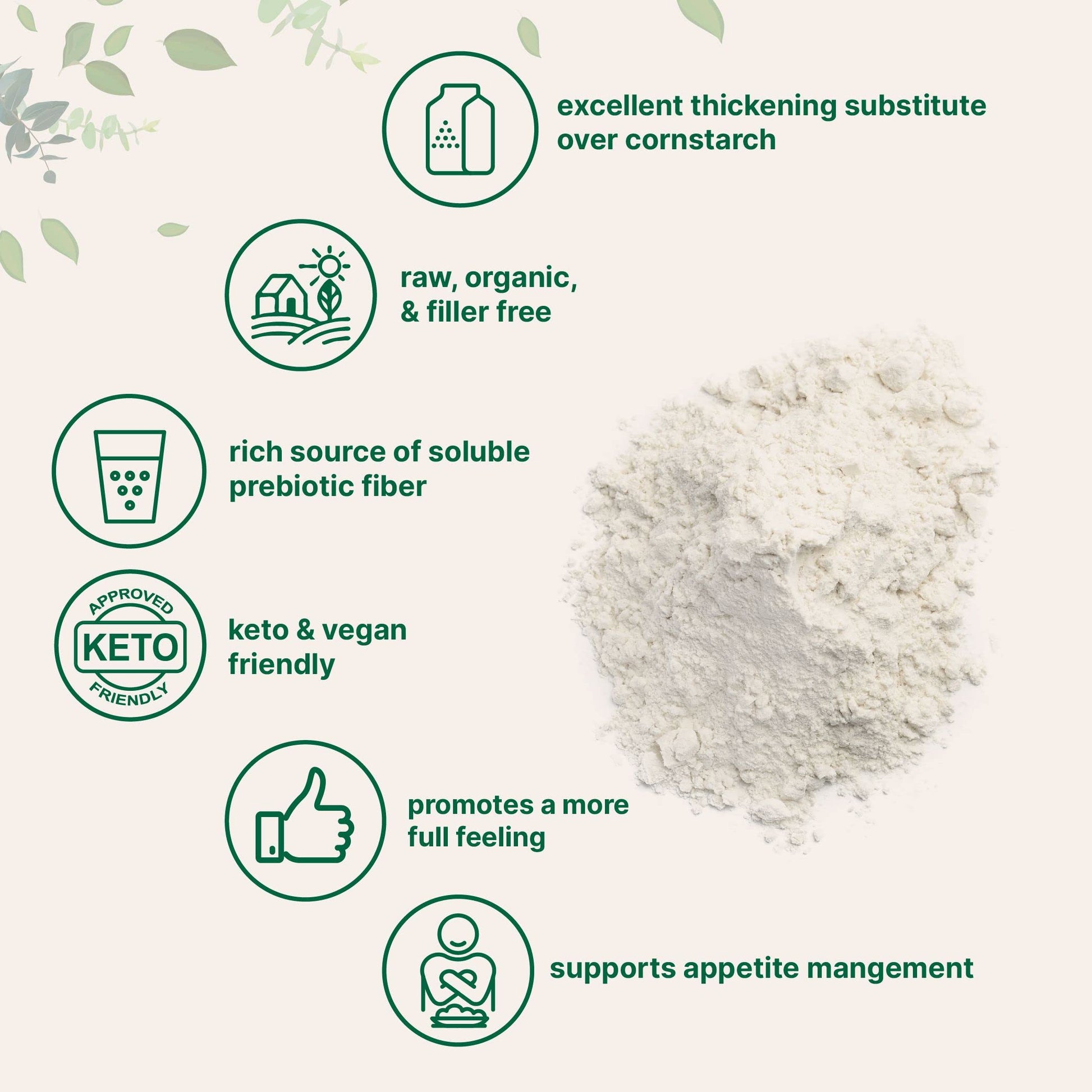 Organic Glucomannan Konjac Root Powder (Konjac Gel Powder), 10 Ounce, Soluble Fiber & Prebiotics Micro Ingredients uk supplements