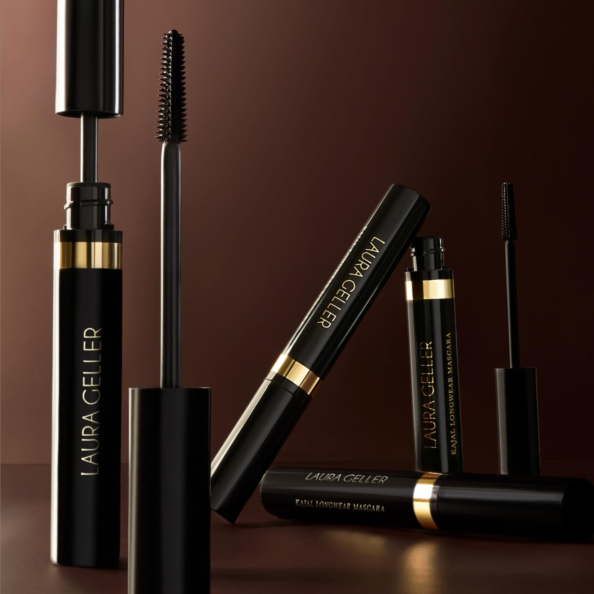 LAURA GELLER NEW YORK Kajal Longwear Mascara, Brown - Lengthening, Defining, Curling, Buildable Formula Eye Makeup - Natural Look for Everyday LAURA GELLER NEW YORK uk supplements