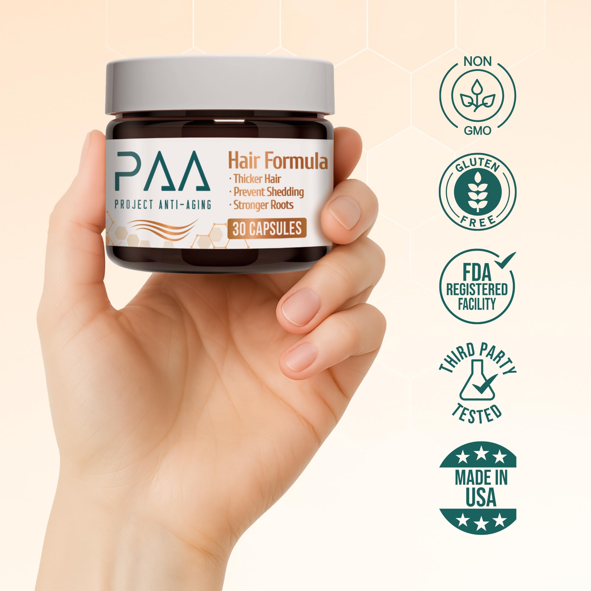 Project Anti-Aging Menopause Hair Don’t Care – Hair Growth Vitamins for Women 40+ to Support Thinning, Volume, Skin & Nails – Nutrient-Rich Supplement for Stronger, Fuller – Visible Results Project Anti-Aging uk supplements