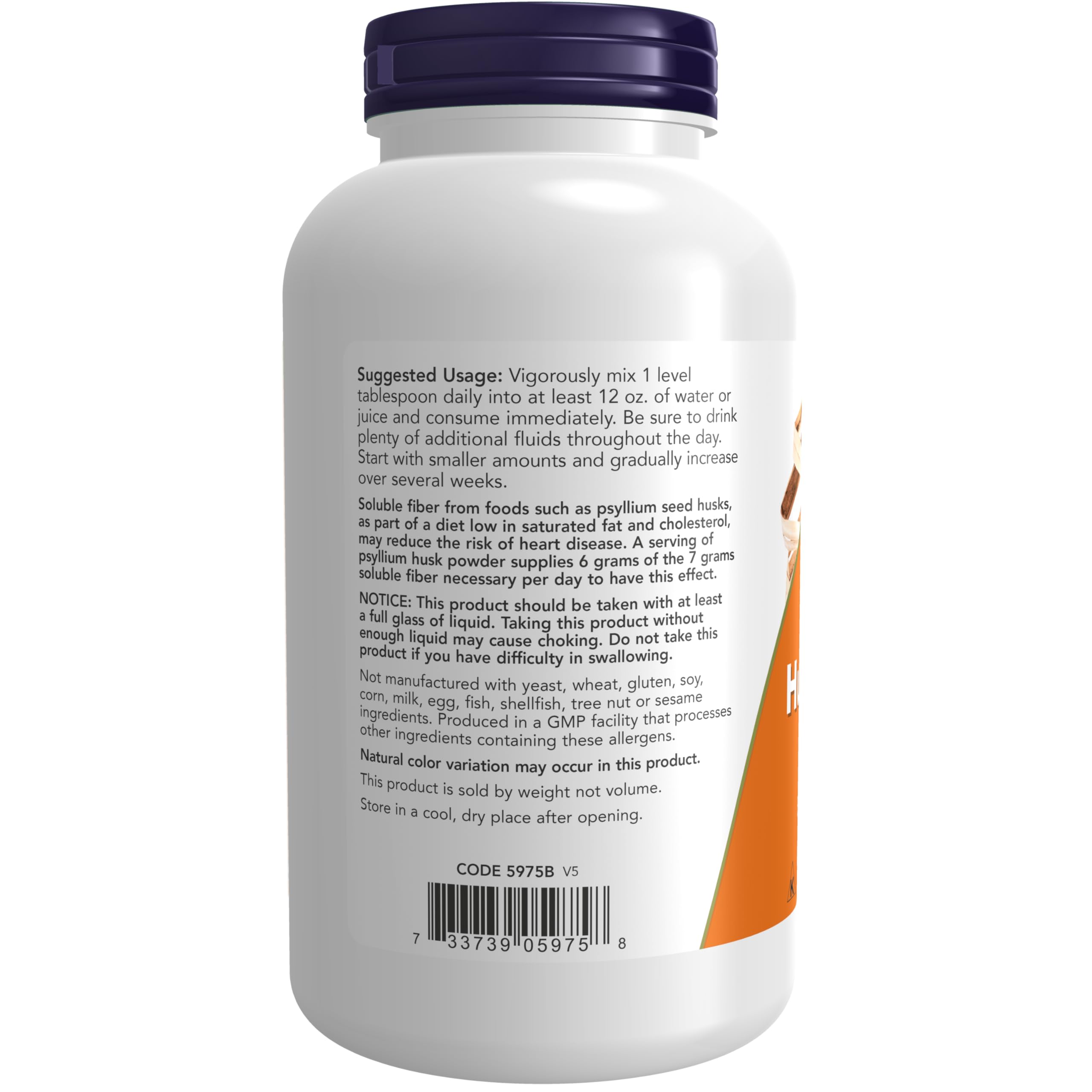 NOW Supplements, Psyllium Husk Powder, Non-GMO Project Verified, Soluble Fiber NOW uk supplements