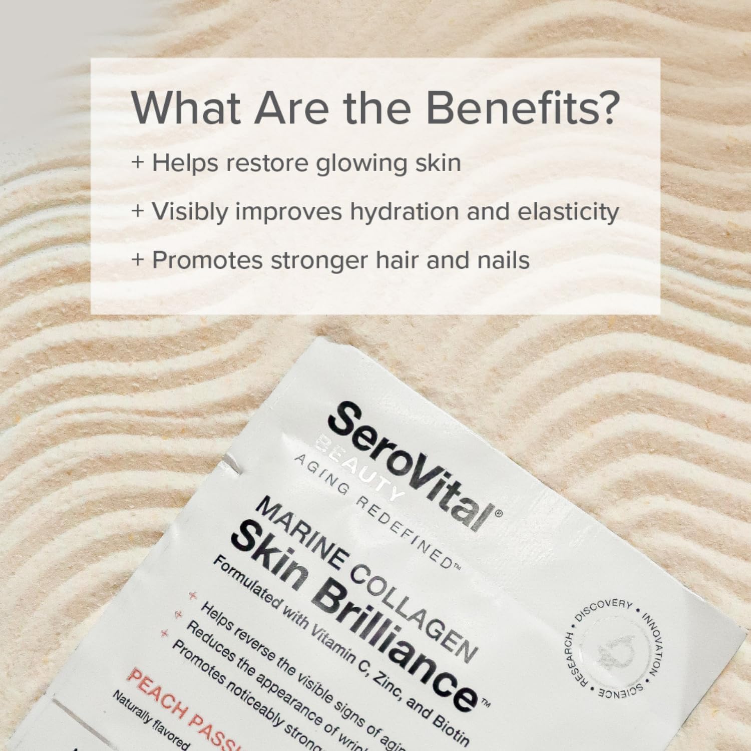 Serovital Skin Brilliance Marine Collagen – Hydrolyzed Marine Collagen Peptides Serovital uk supplements