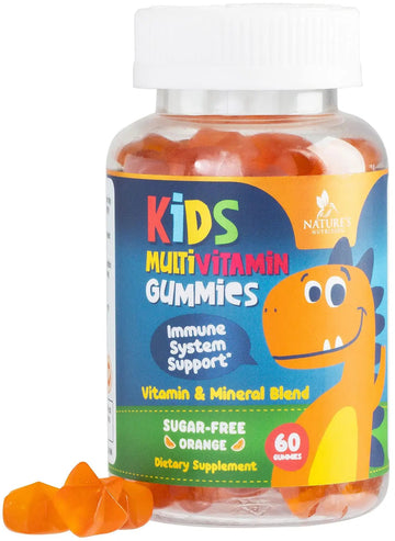 Kids Multivitamin Gummies - Improved Sugar-Free Formula - 100% Daily Folate, Kids Vitamins with Essential Vitamins A, C, D3, E, B6, B12 Nature's Nutrition uk supplements
