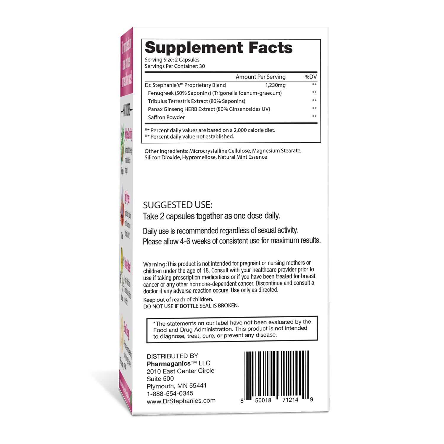 Pharmaganics Dr. Stephanie's Her Romance - Natural Hormone Balance Support for Women Pharmaganics uk supplements