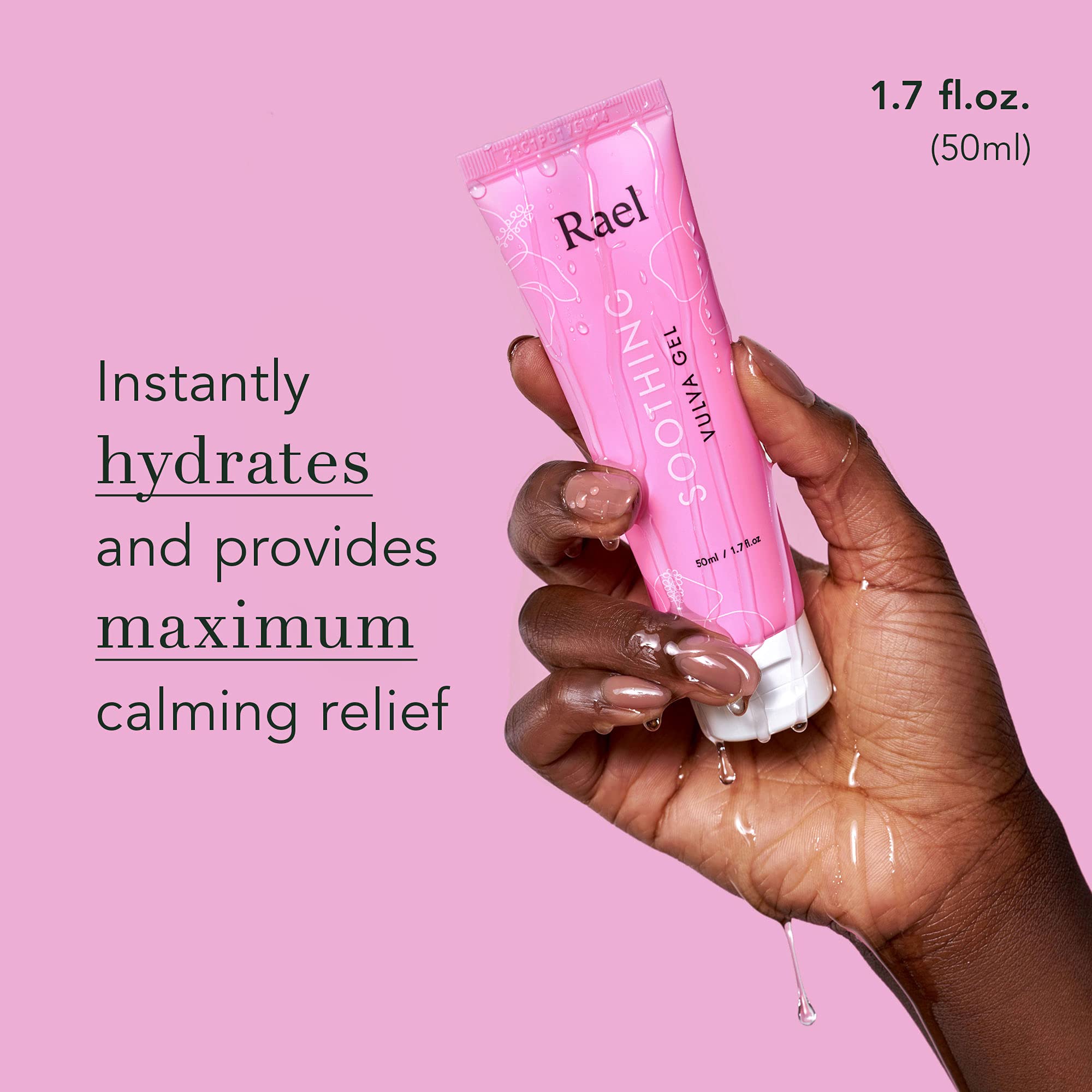 Rael Vaginal Moisturizer, Soothing Vulva Gel - pH Balance Intimate Skin Care for Women, All Skin Types Rael uk supplements