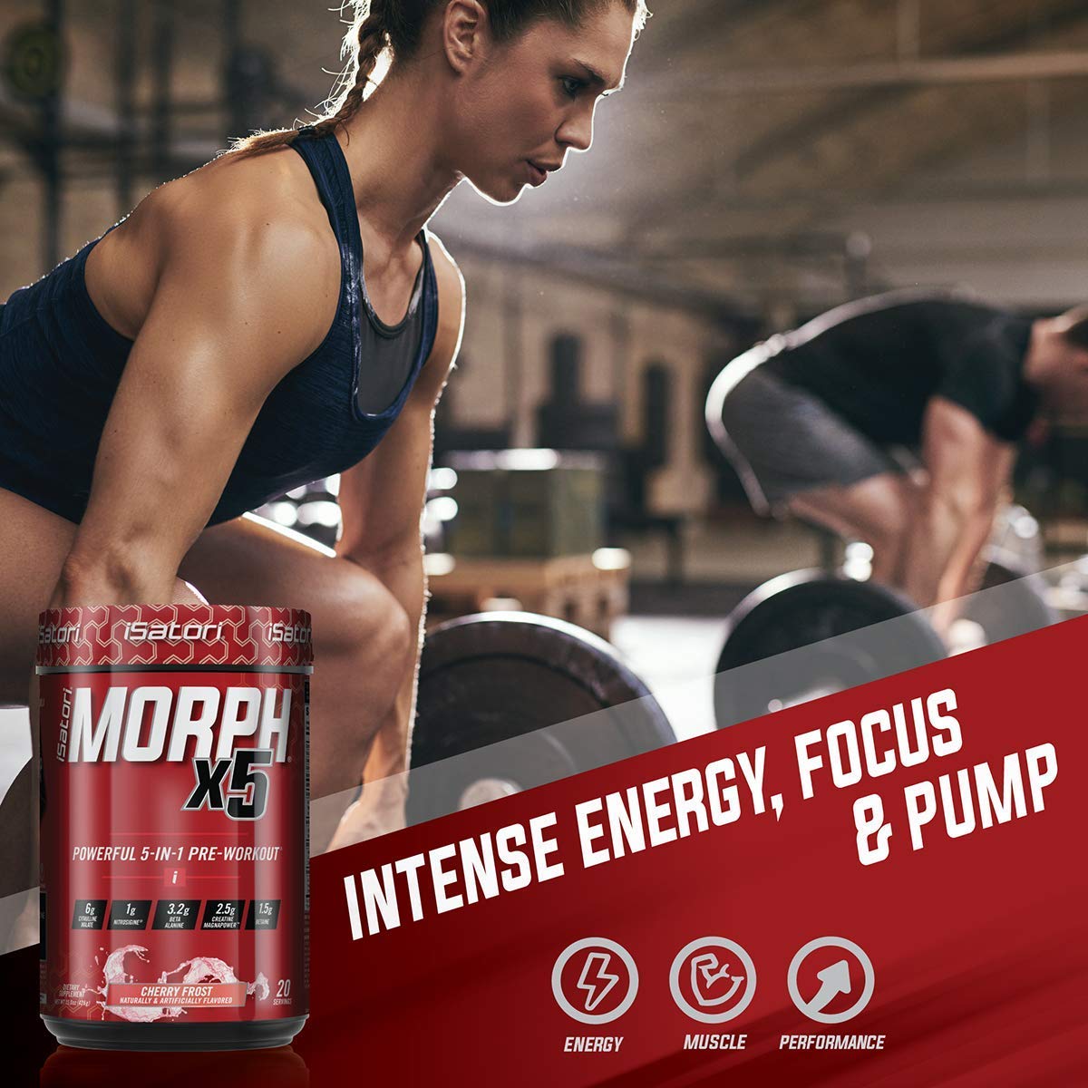 iSatori Morph Xtreme Intense Pre Workout - Bombsicle (20 Servings) Classic Blender Bottle iSatori uk supplements