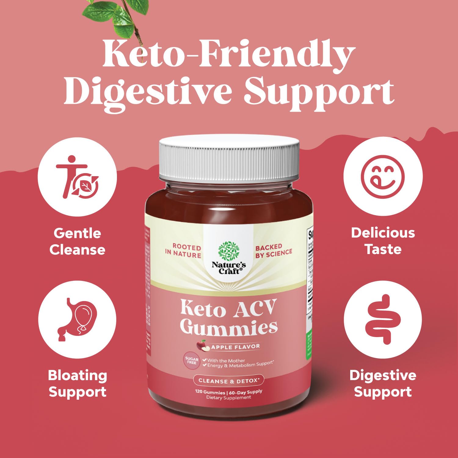 Vegan Advanced Keto ACV Gummies - Keto Apple Cider Vinegar Gummies Sugar Free Natures Craft uk supplements