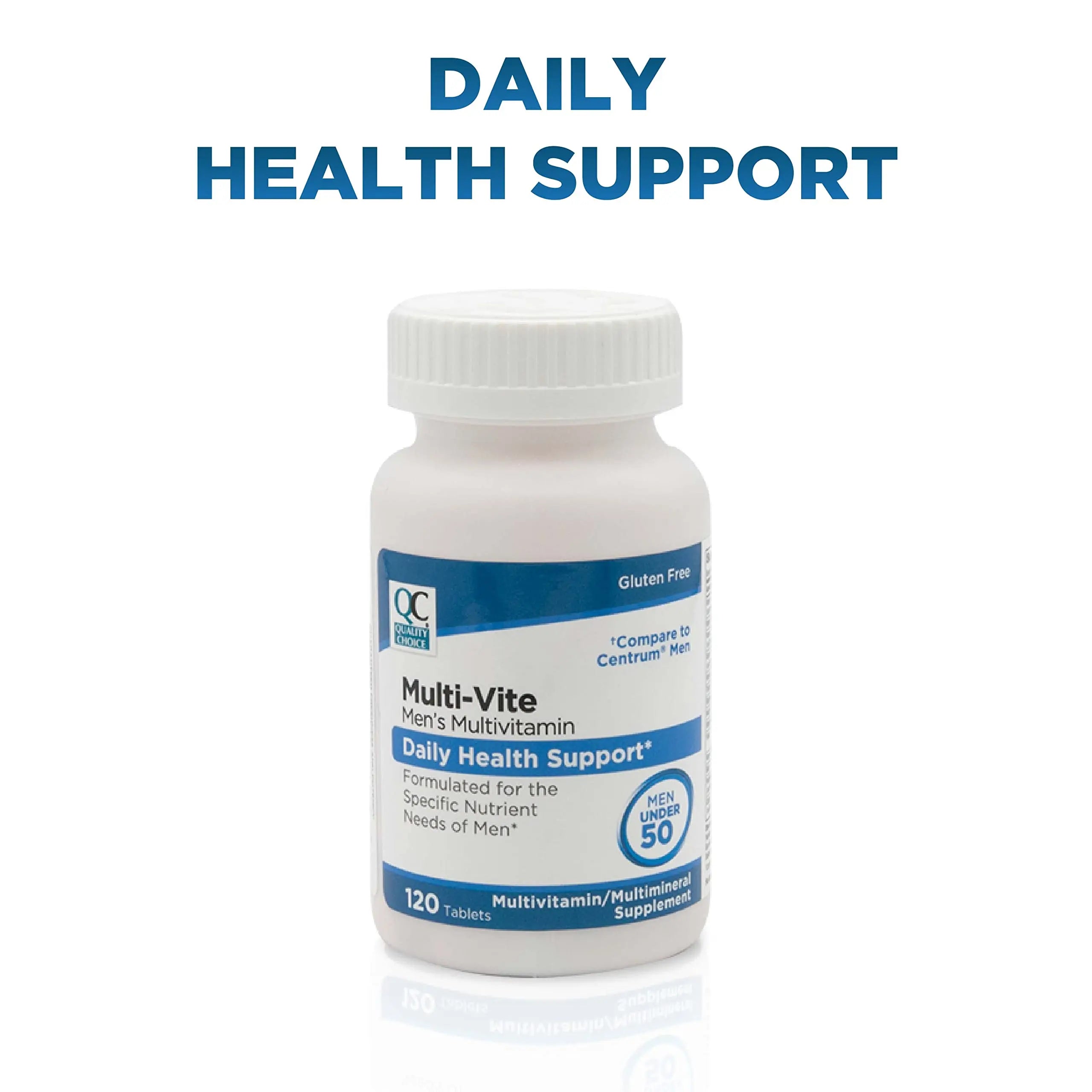 Quality Choice Mens Multi-Vite, Multivitamin Tablets for Daily Health Support Formulated for Men Under 50 in 120 Count Bottles Quality Choice uk supplements