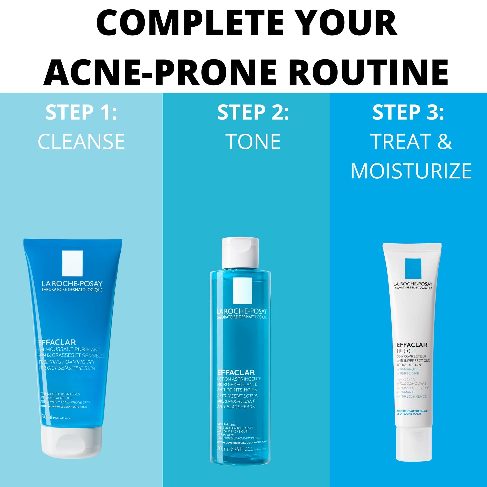 La Roche-Posay Effaclar Purifying Foaming Gel Cleanser for Oily Skin La Roche-Posay uk supplements