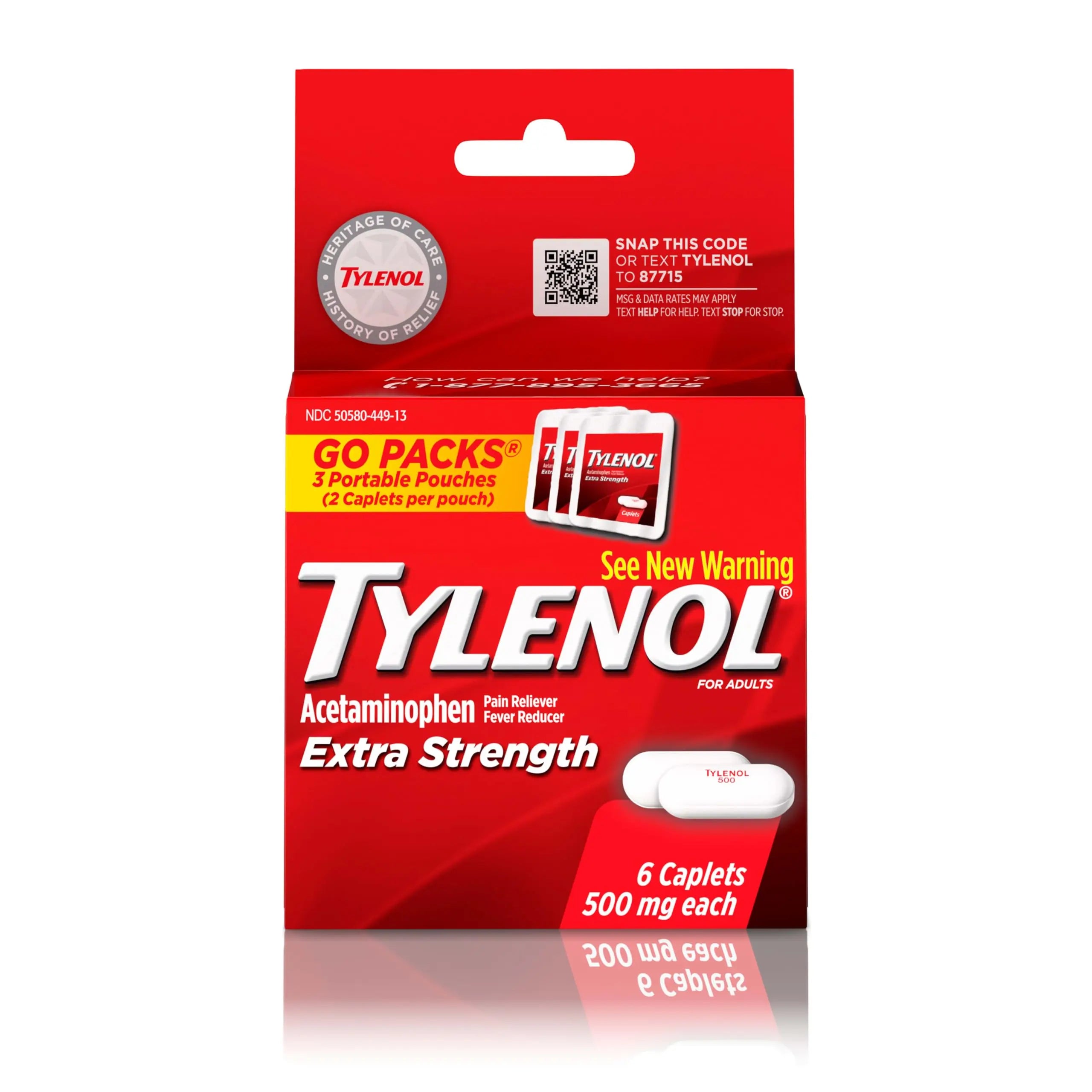 Tylenol Extra Strength 500 mg Acetaminophen Caplets, Pain Reliever & Fever Reducer, Acetaminophen for Minor Arthritis Pain, Headache, Backache & Menstrual Pain Relief, Travel Size, 6 Ct Tylenol uk supplements