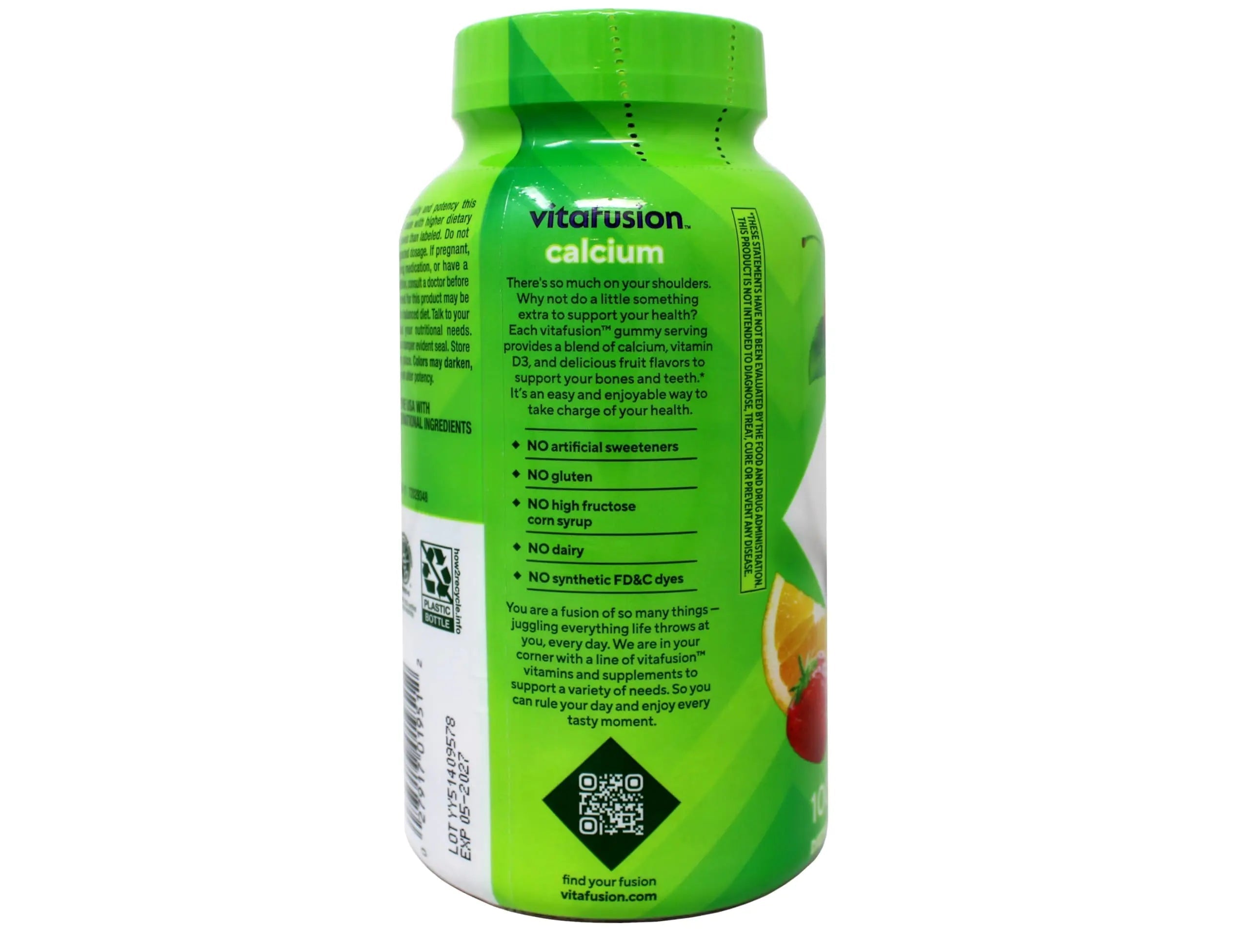 Vitafusion Calcium Adult Gummy Vitamins, 100 Gummy Vitamins Vitafusion uk supplements