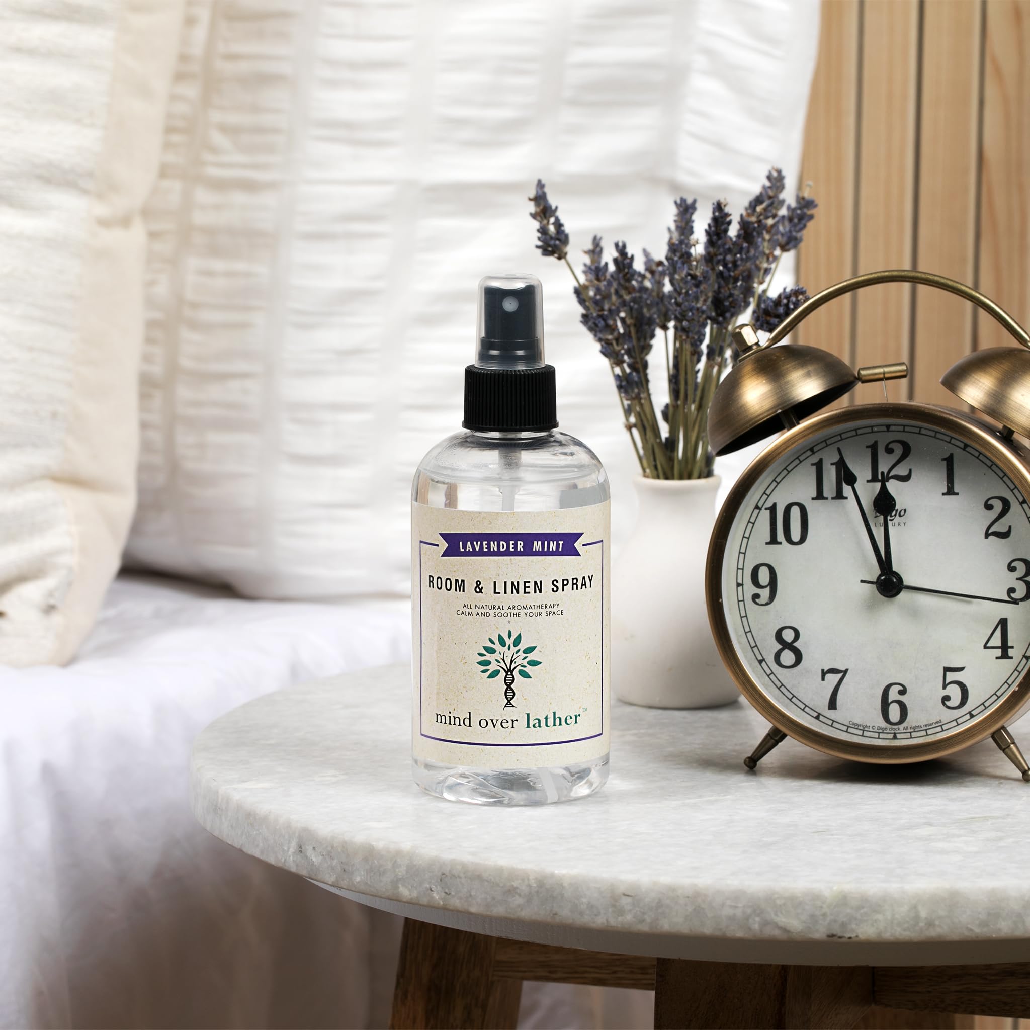 Natural Lavender Mint Room and Linen Spray. Pure Lavender Essential Oil Blend, Linen an Pillow Mist Mind Over Lather uk supplements