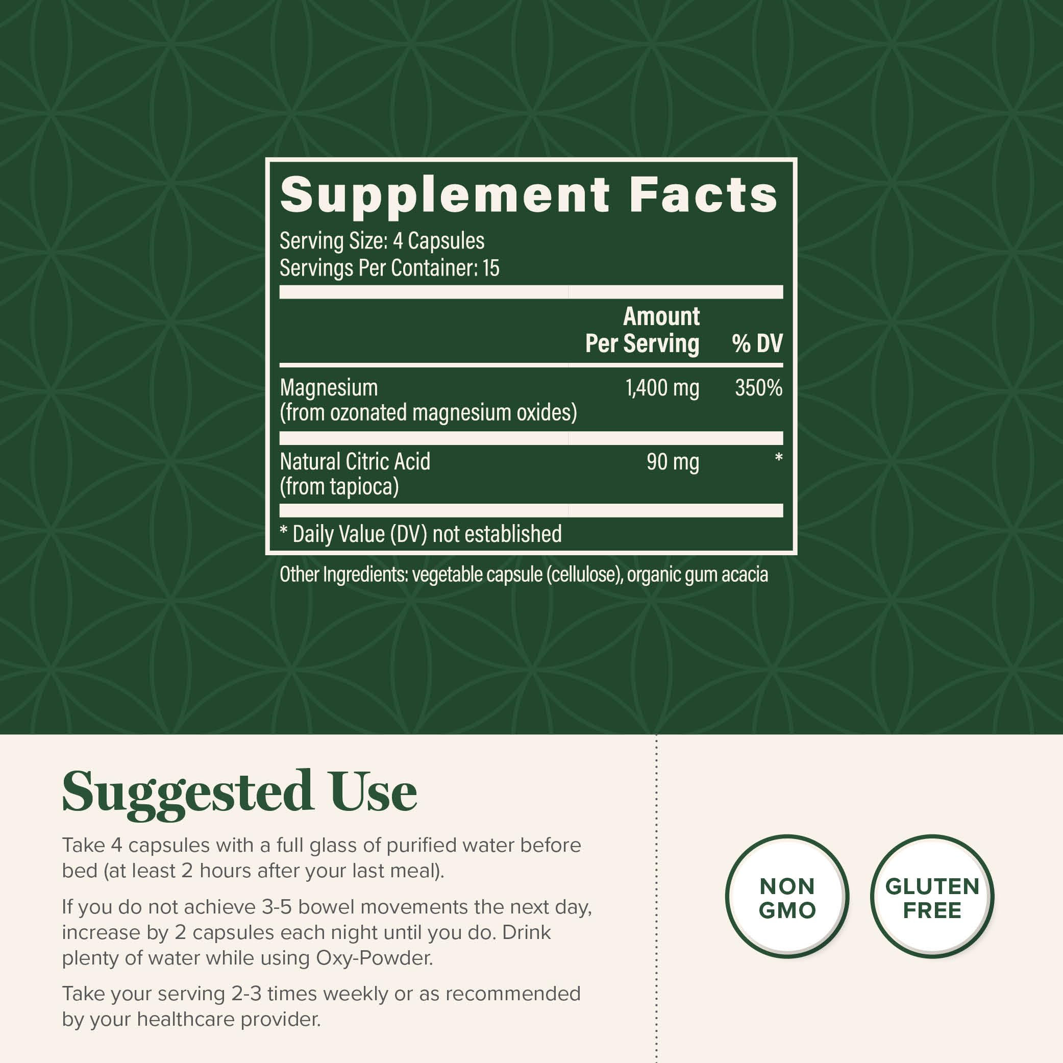 Global Healing Oxy-Powder Colon Cleanse, Constipation Relief for Women & Men, Magnesium Oxide Colon Cleanser & Detox for Weight Loss, Gut Cleanse Detox for Women and Men Global Healing Center uk supplements