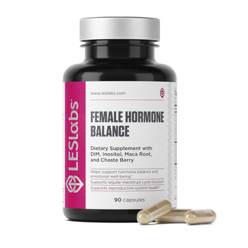 LES Labs Female Hormone Balance Supplement – Hormone Support for Women with Inositol, DIM, Vitex, Chaste Tree, Vitamin B6 & Folate – Menstrual Cycle & Fertility Support – 90 Capsules – Non-GMO LES Labs uk supplements