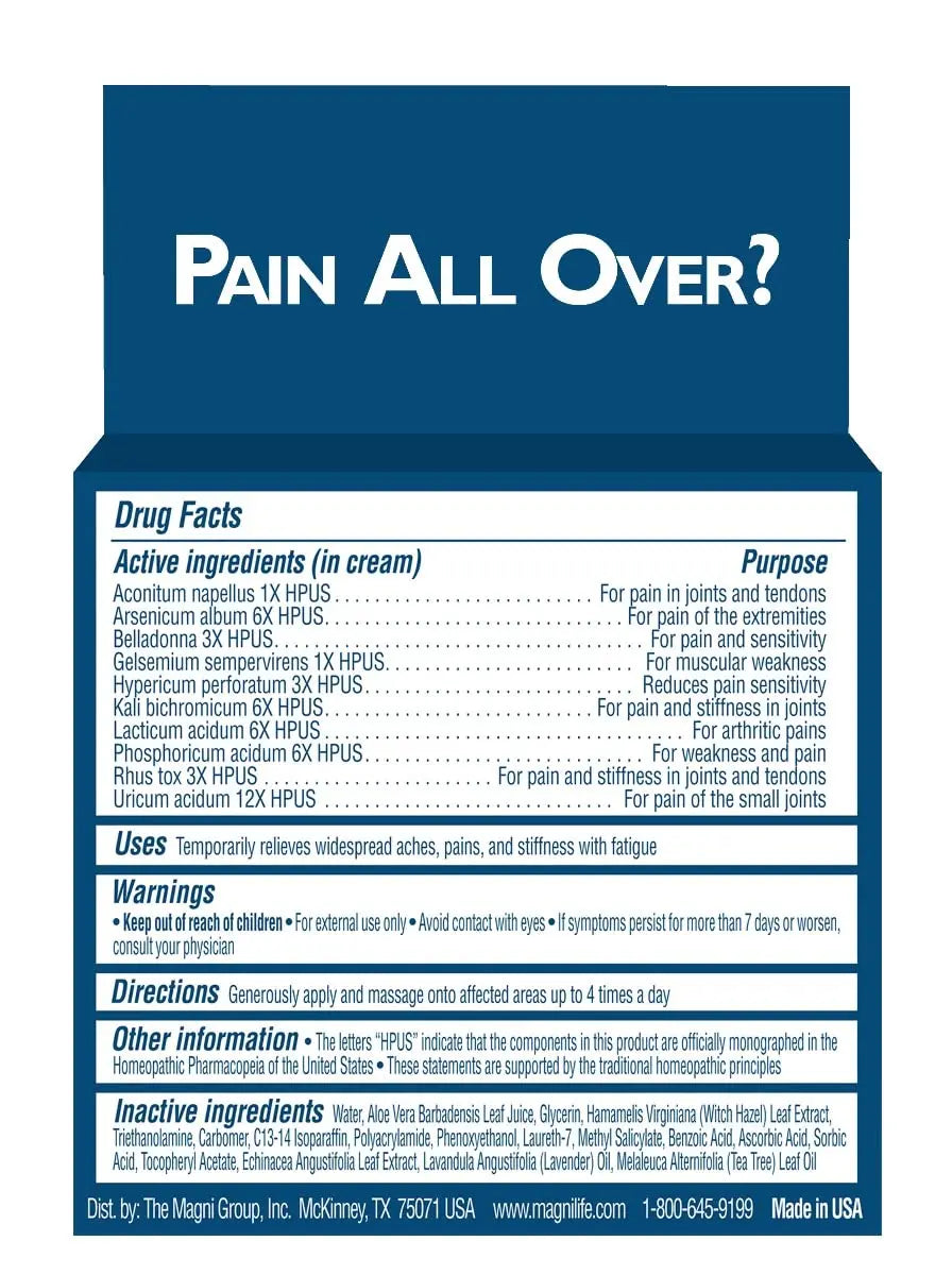 MagniLife Pain & Fatigue Relief Cream 4 oz Pain & Inflammation Relief Foam 4 oz. Natural Joint & Muscle Pain Relief Bundle for Shoulders, Back, Knees, Arthritis, Stiffness & Soreness MagniLife uk supplements