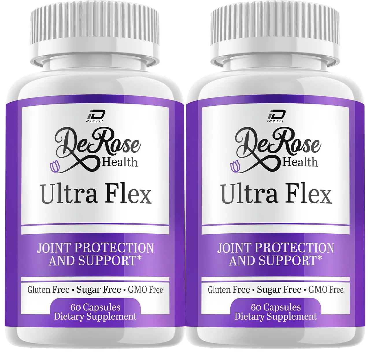 Indelo Ultra Flex Derose Health Capsules, Joint Support Supplement, Ultra Flex Natural Joint Health Formula, Derose Health Pills for Joint Wellness Mobility, UltraFlex Reviews (2 Pack - 120 Capsules) Indelo uk supplements