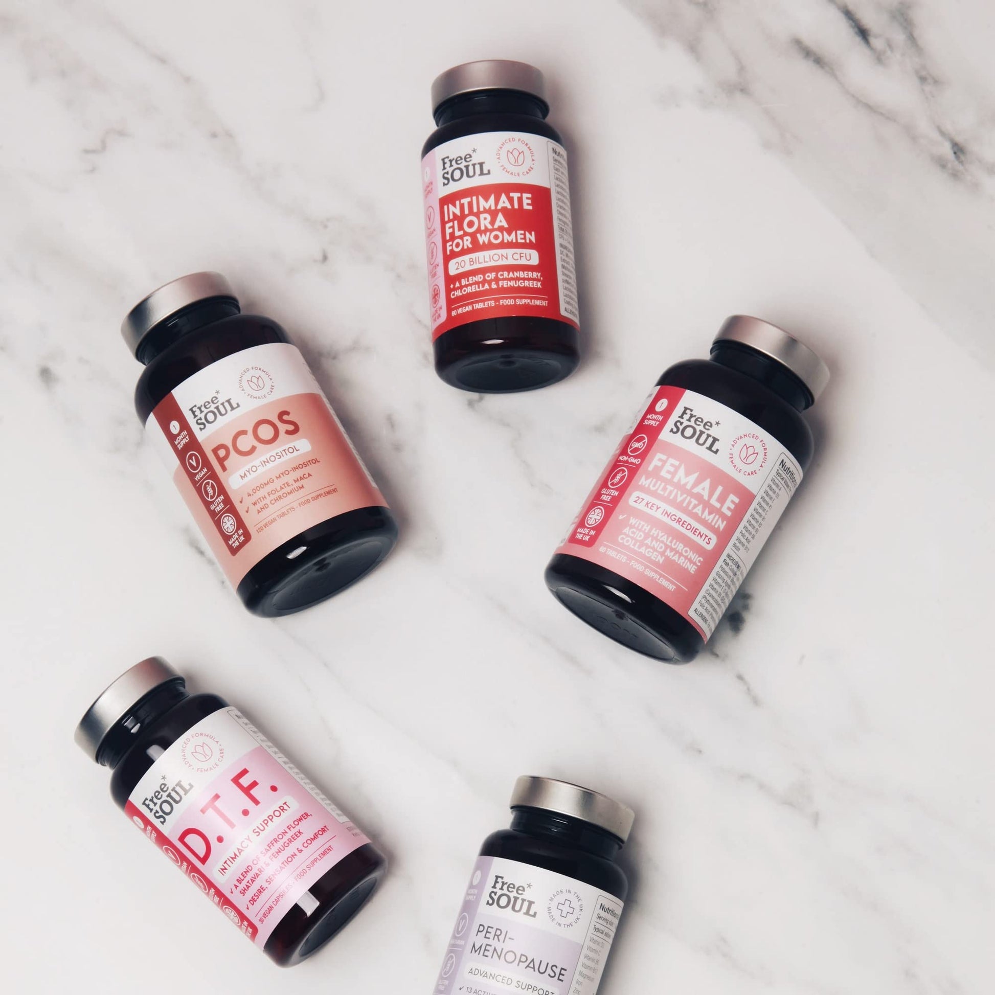 Women's Multivitamins and Minerals with Collagen & Hyaluronic Acid - 27 Essential Free Soul uk supplements