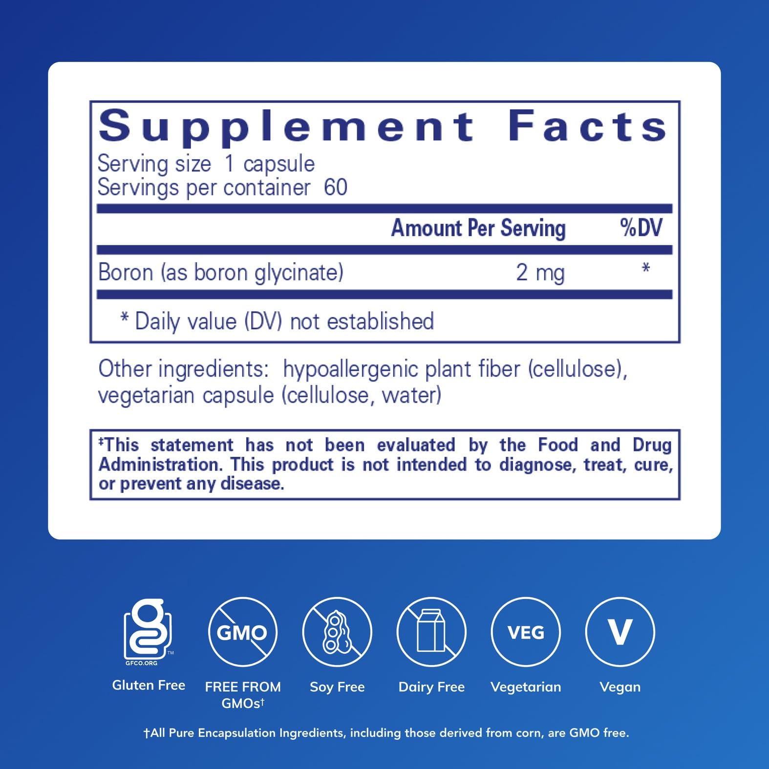 Pure Encapsulations Boron (Glycinate) | Supplement for Hormone Balance, Bone Strength and Health, Connective Tissue, and Nutrient Metabolism* | 60 Capsules Pure Encapsulations uk supplements