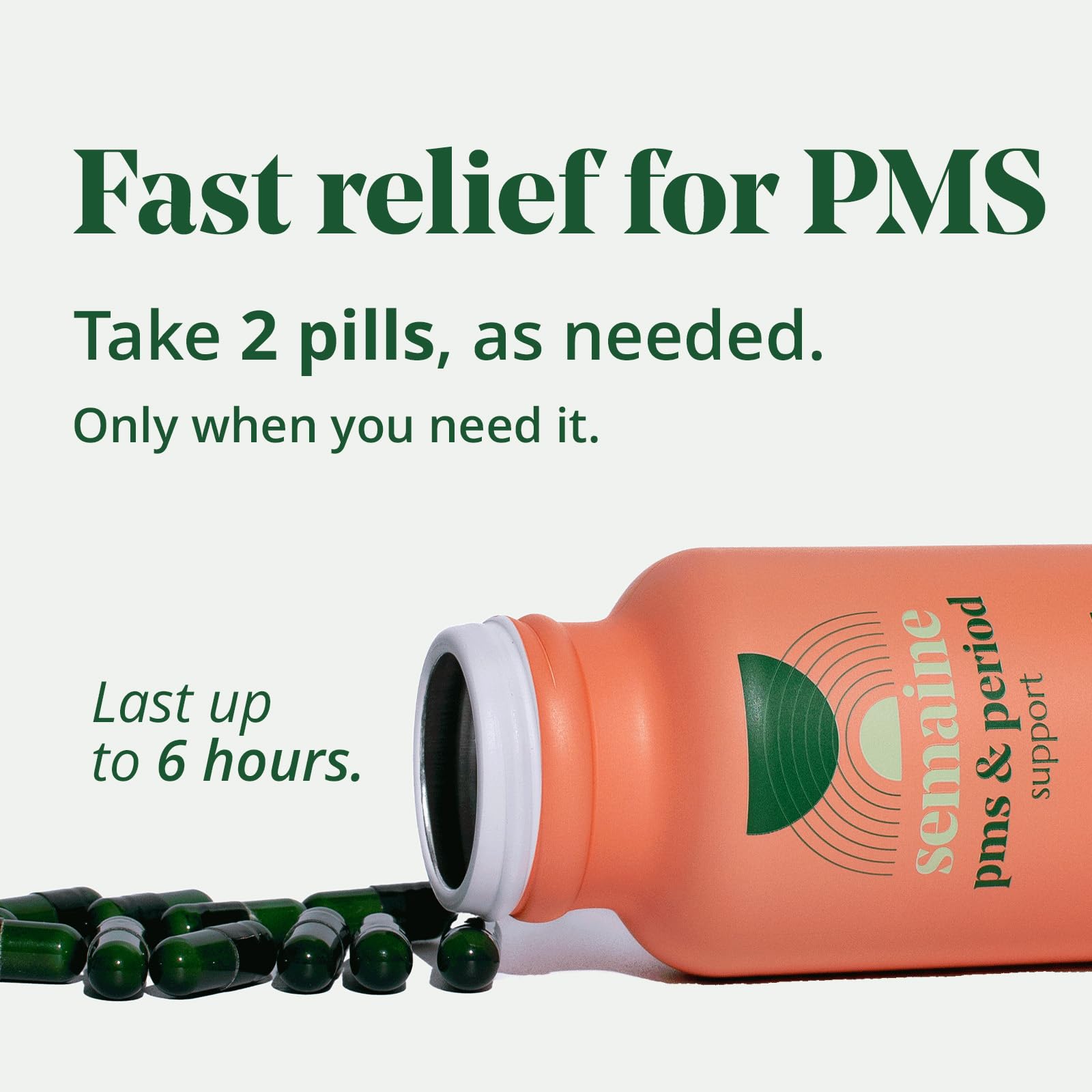 PMS & Period Relief - Menstrual Cramp Relief: No More Period Cramps, Mood Swings, or Bloating Semaine uk supplements