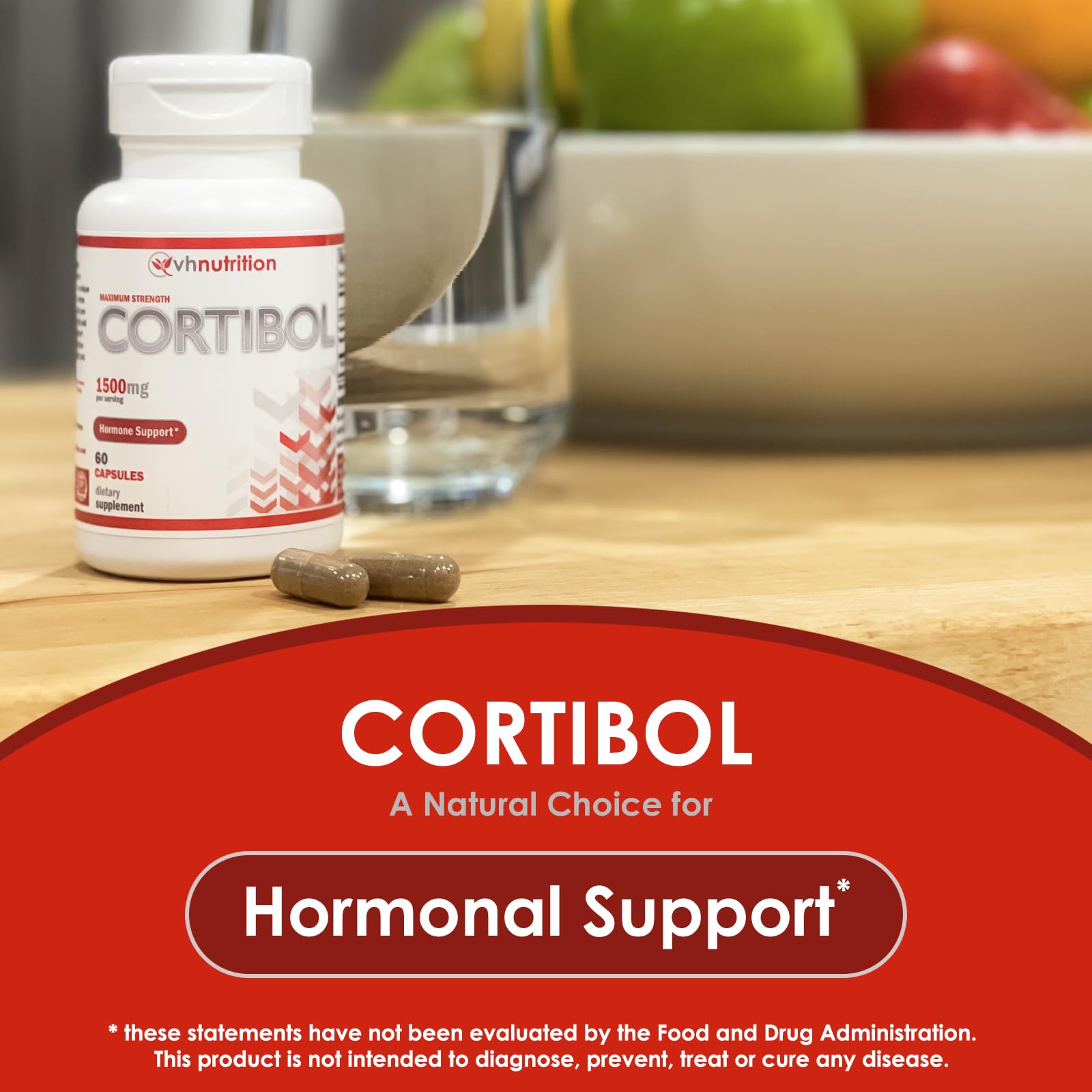 VH Nutrition CORTIBOL | Cortisol Manager* Supplement | Maximum Strength Adrenal VH Nutrition uk supplements