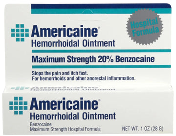 Americaine Hemorrhoidal Ointment Maximum Strength 20% Benzocaine 1 oz Americaine uk supplements