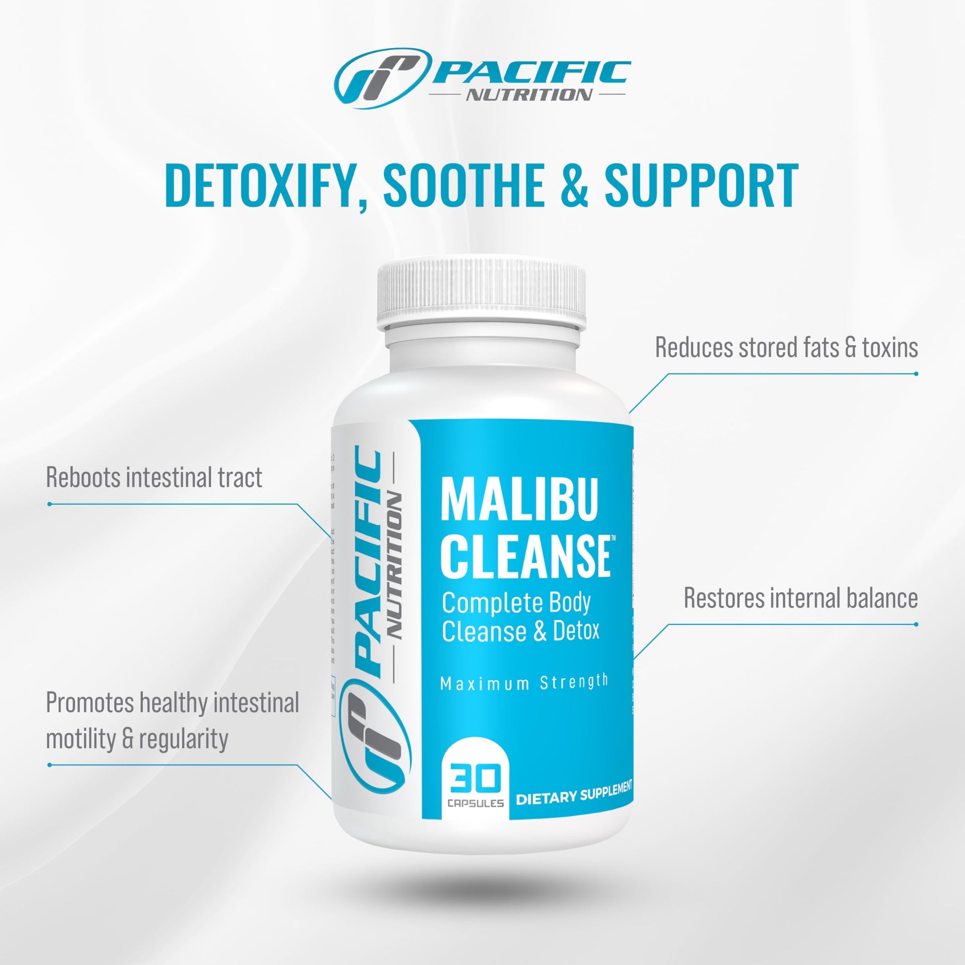 Pacific Nutrition Full Body Detox - Malibu Cleanse Complete Body & Intestinal Cleanse Pacific Nutrition uk supplements