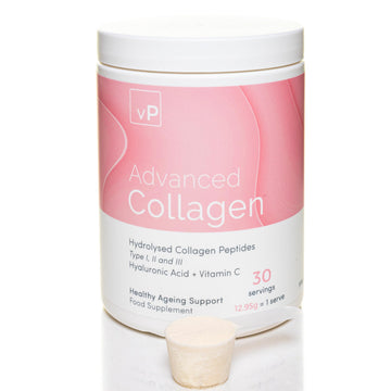 Advanced Collagen with Hyaluronic Acid - 12.95g x 30 Servings - Type 1 2 3 vP Vitality Pro uk supplements