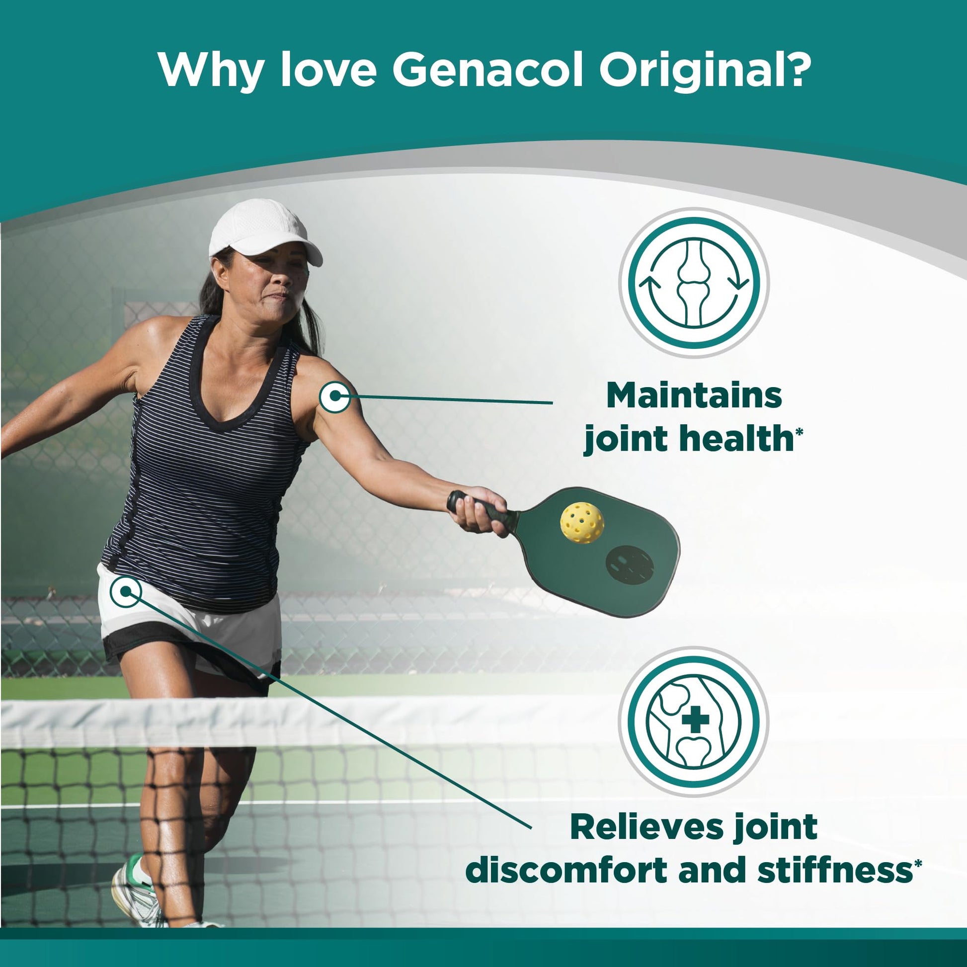 Collagen Peptides Joint Supplements for Men & Women by Genacol | Exclusive Hydrolyzed Collagen Pills | Helps Maintain Healthy Joints | Colageno Hidrolizado | Genacol Original 180 Capsules Genacol uk supplements