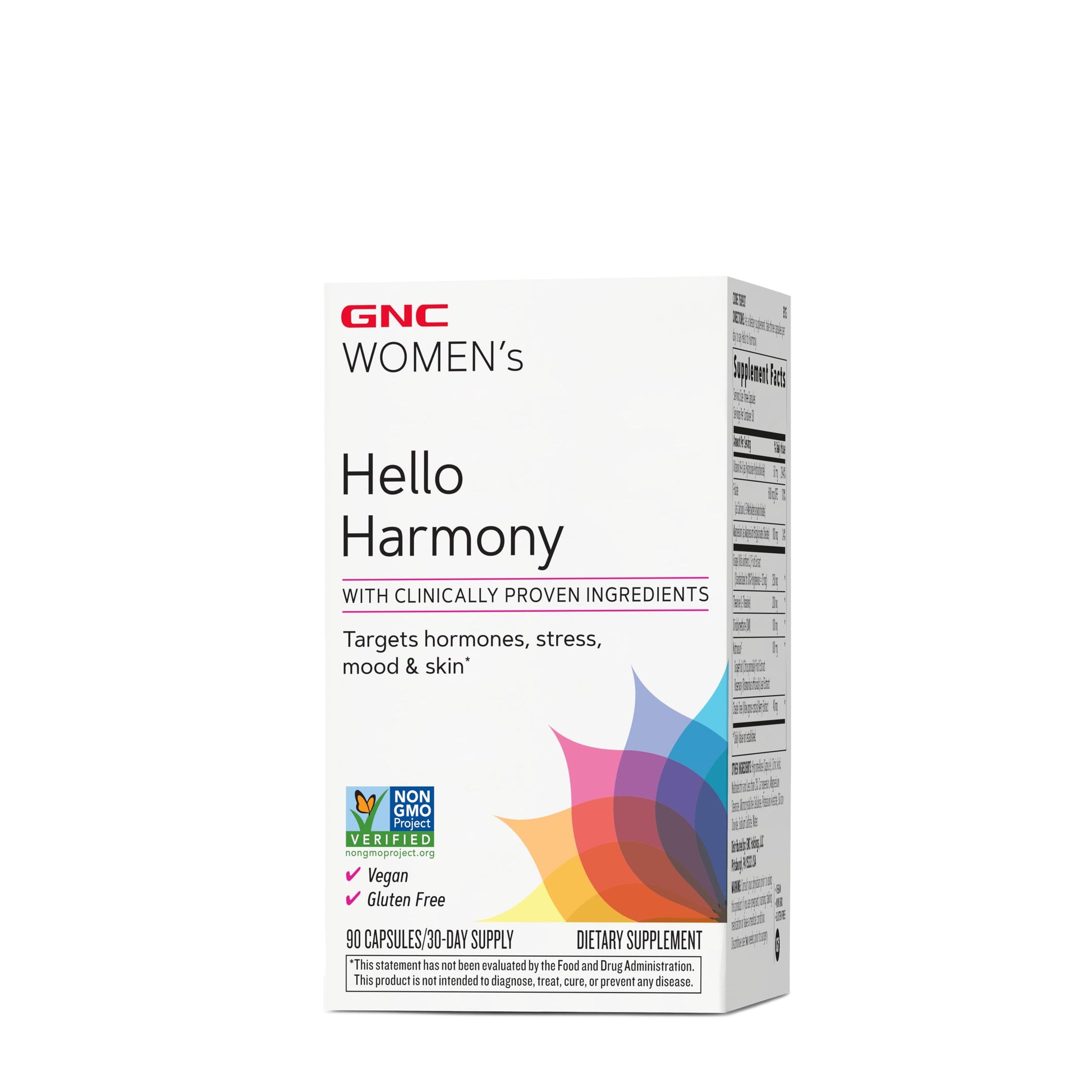 GNC Women's Hello Harmony | Clinically Proven Hormonal Support for Women | Supports Mood, Skin, and Stress Management | Vegan and Gluten Free | 90 Count GNC uk supplements