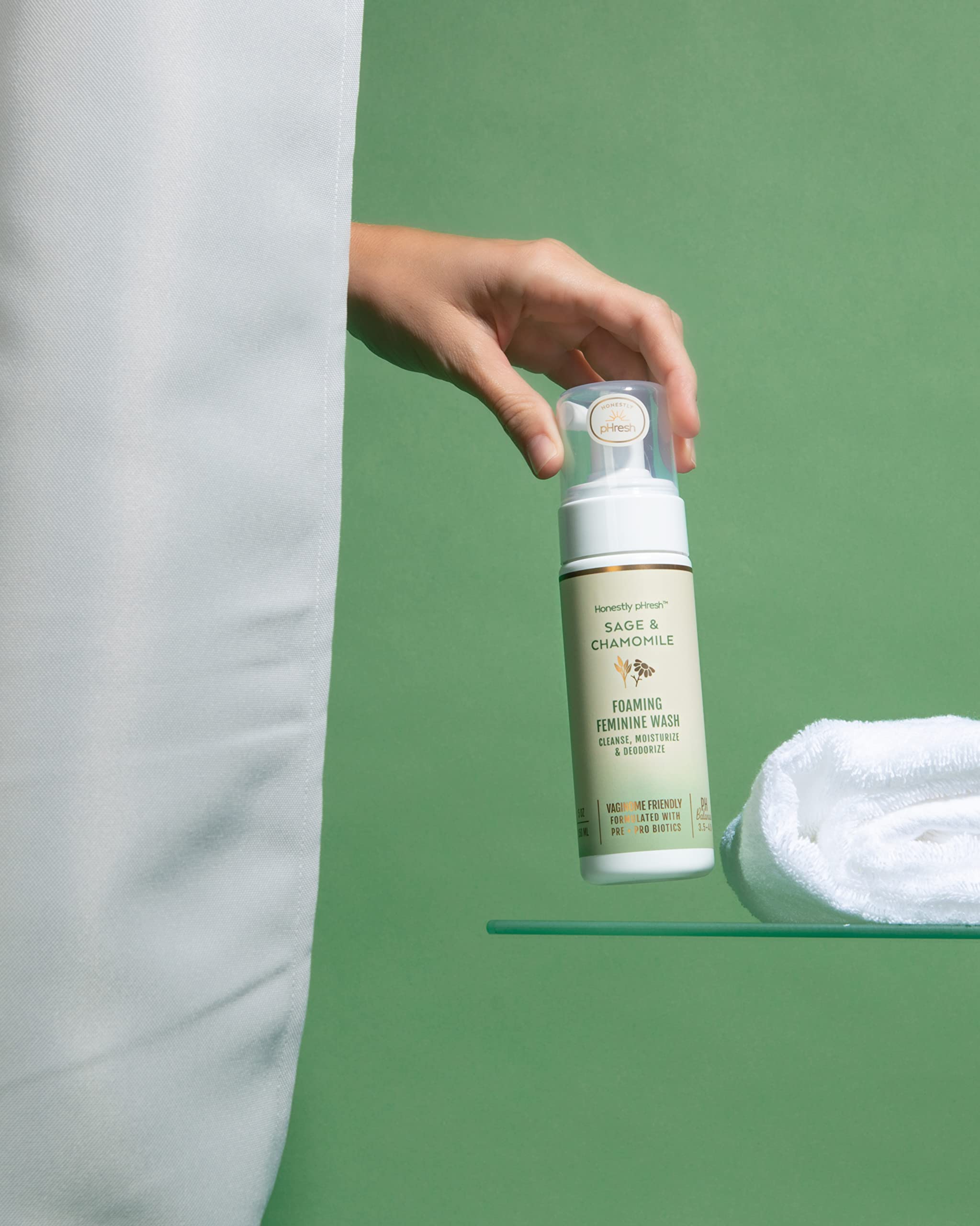 Honestly pHresh Natural Prebiotic & Probiotic Foaming Feminine Wash, pH Balanced with Essential Minerals Honestly pHresh uk supplements