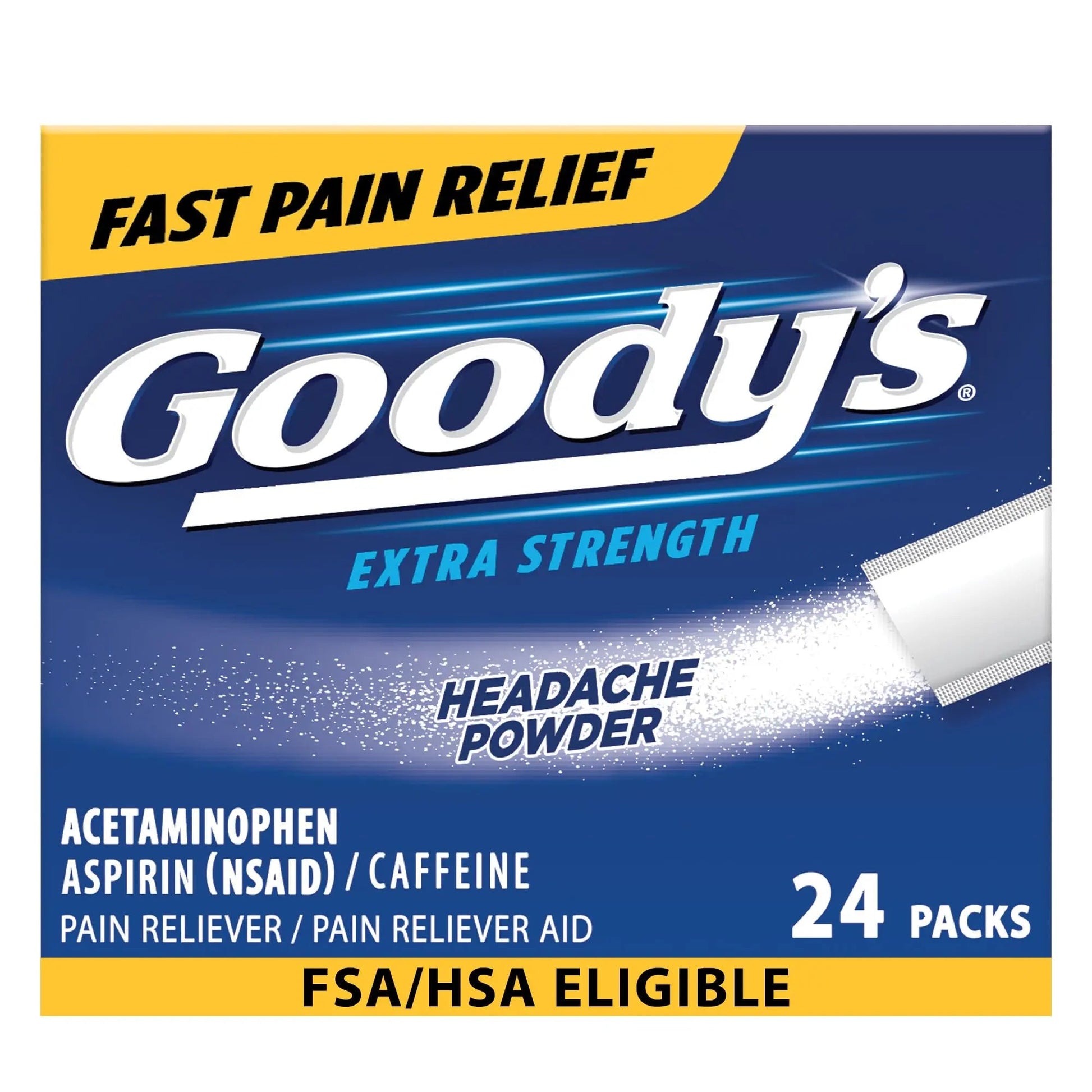 Goody’s Headache Powder Extra Strength Pain Relief, Triple Action Headache Relief with Aspirin, Acetaminophen & Caffeine, 24 Count Goody's uk supplements