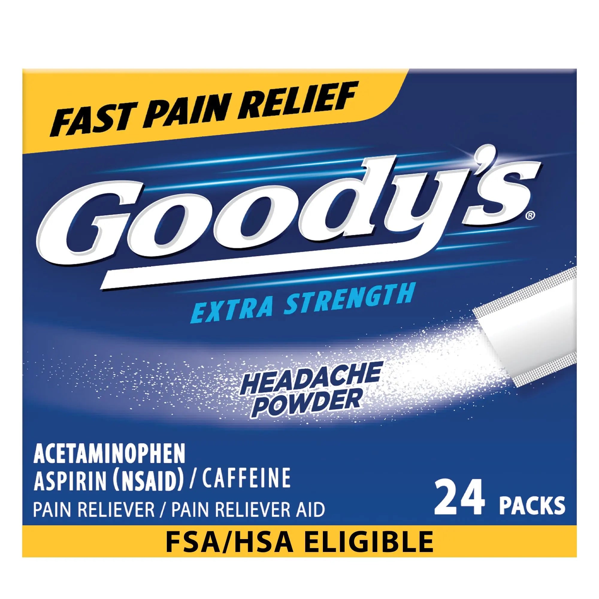 Goody’s Headache Powder Extra Strength Pain Relief, Triple Action Headache Relief with Aspirin, Acetaminophen & Caffeine, 24 Count Goody's uk supplements